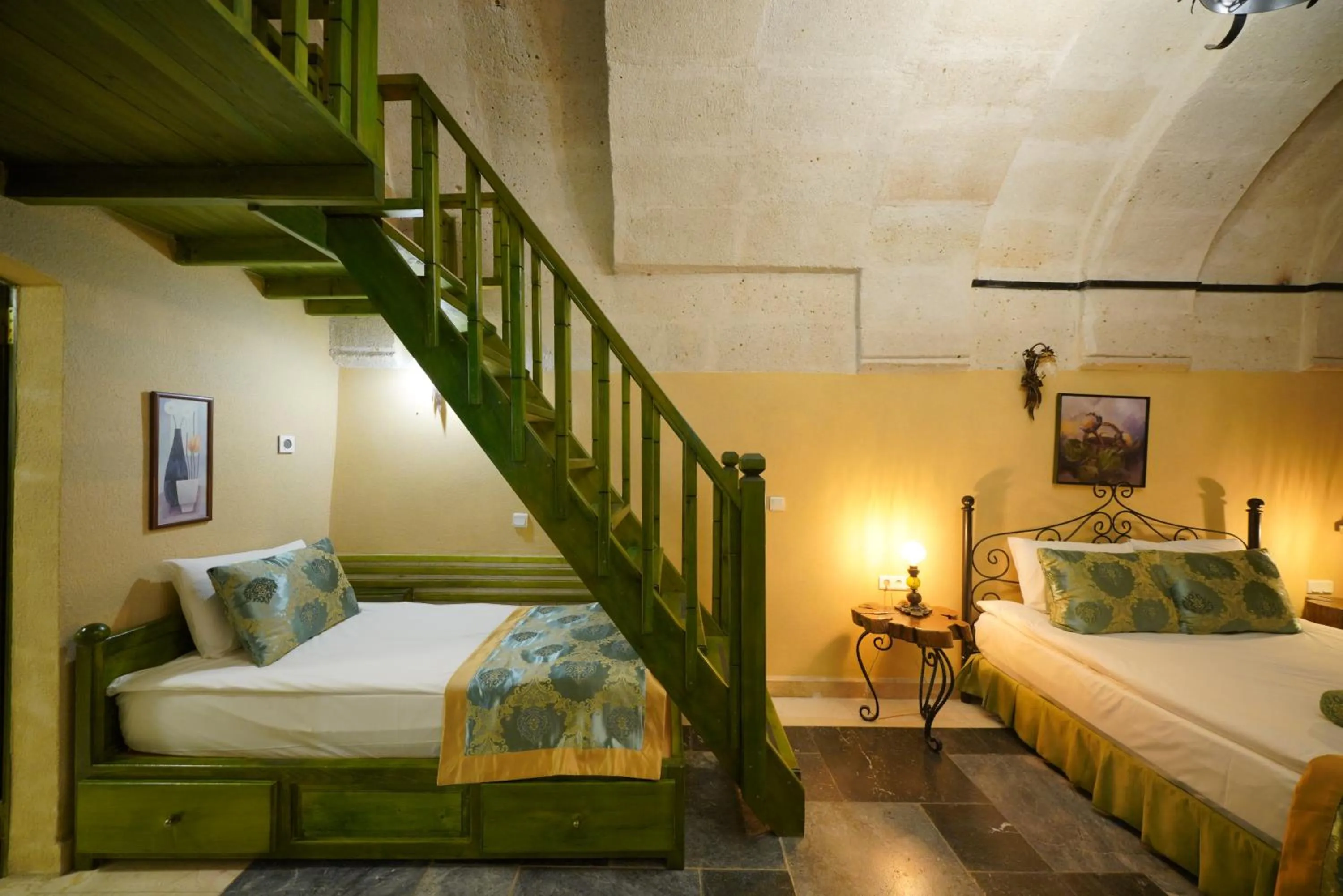 Bed in Mira Cappadocia Hotel