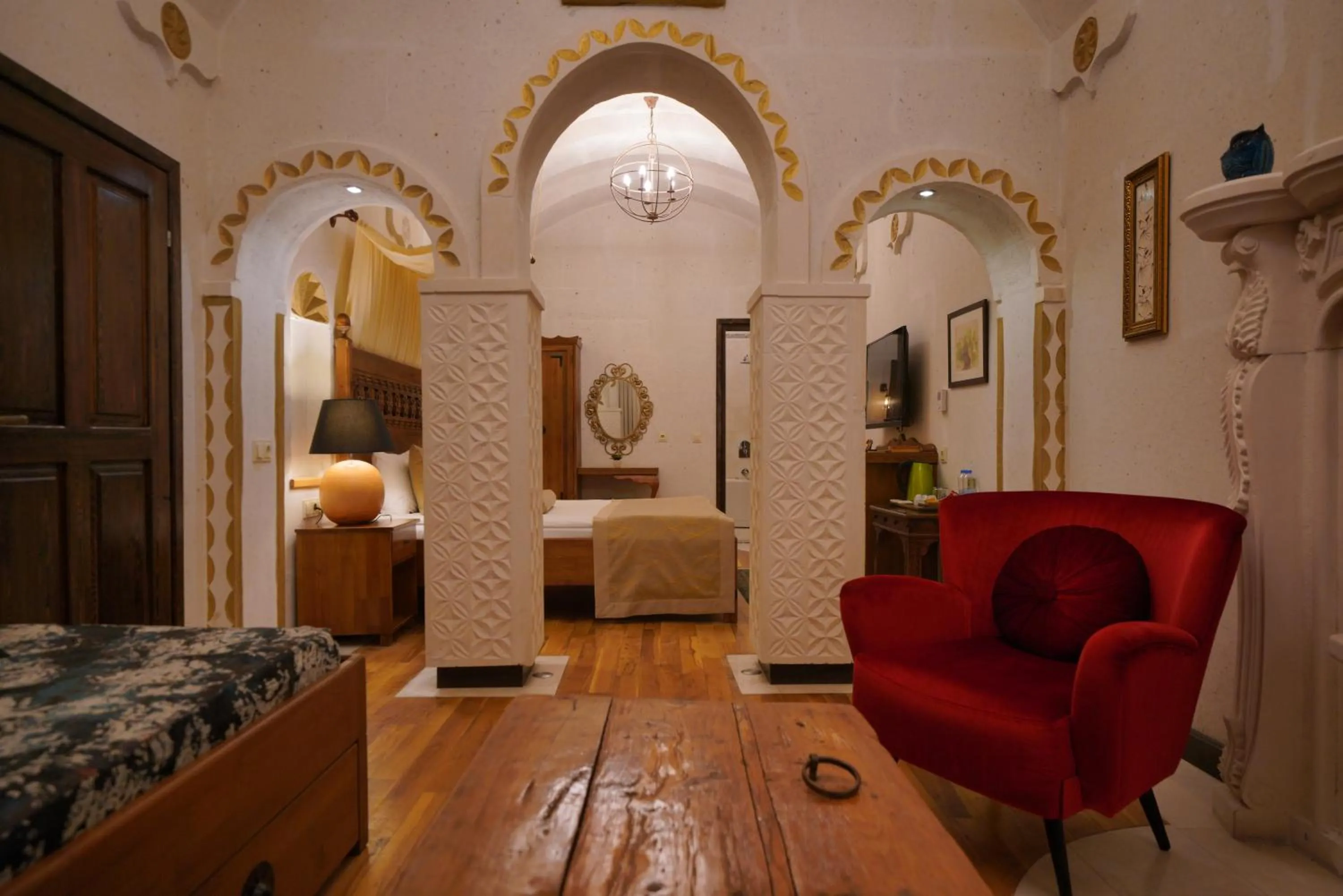 Bed in Mira Cappadocia Hotel