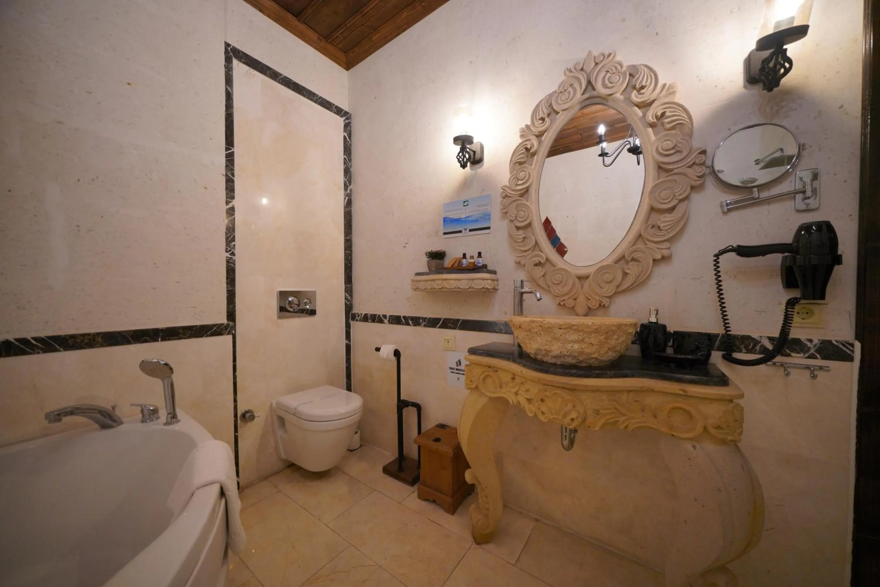 Shower in Mira Cappadocia Hotel