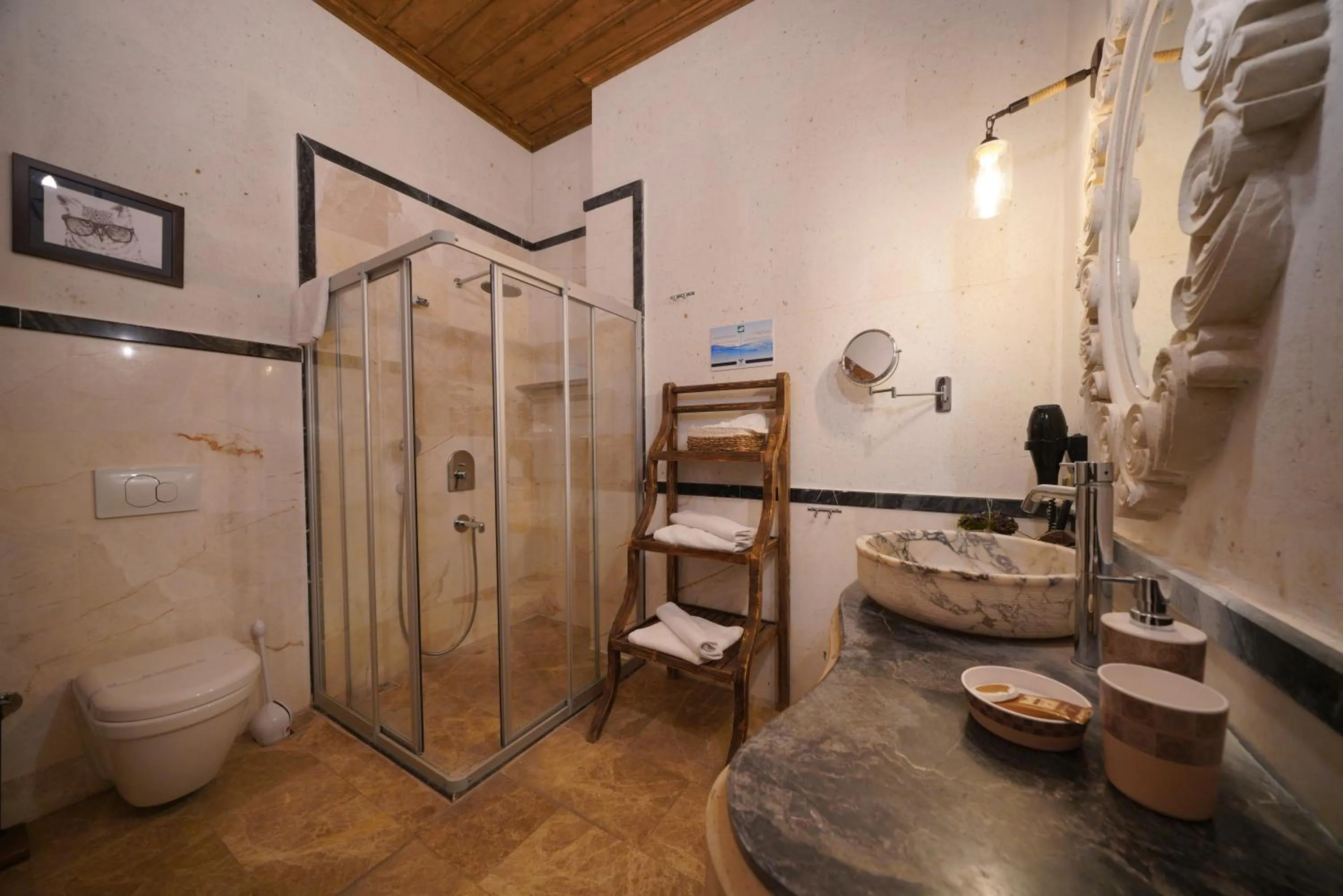 Shower in Mira Cappadocia Hotel