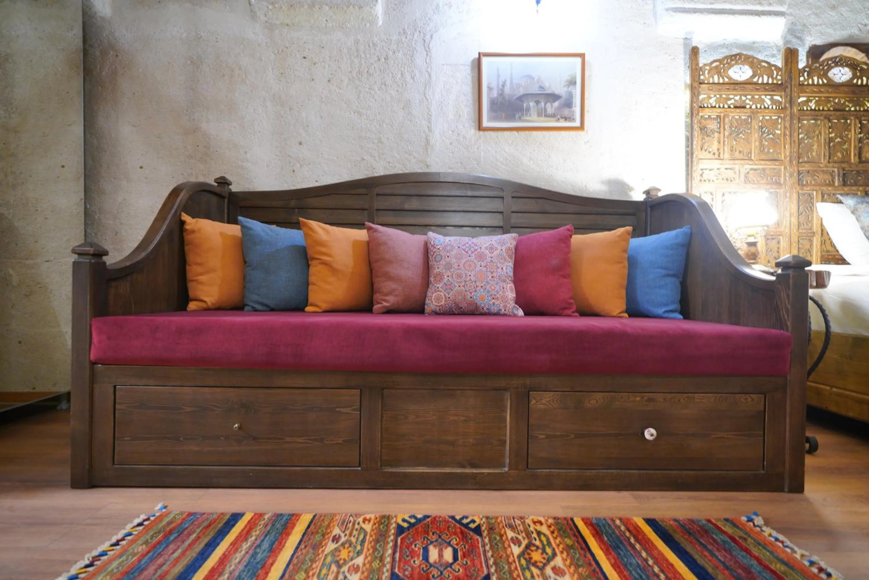 Bed in Mira Cappadocia Hotel