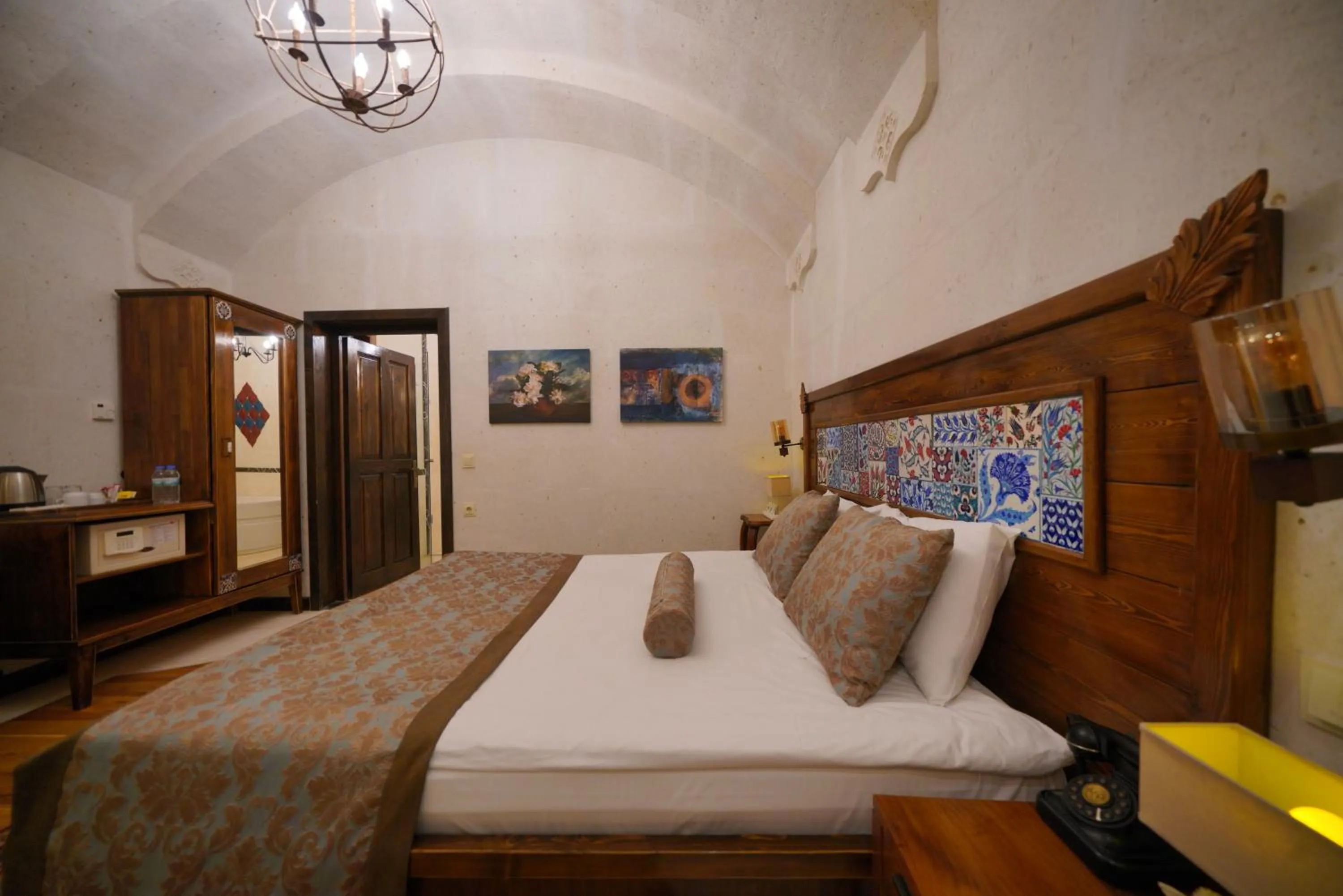Bed in Mira Cappadocia Hotel