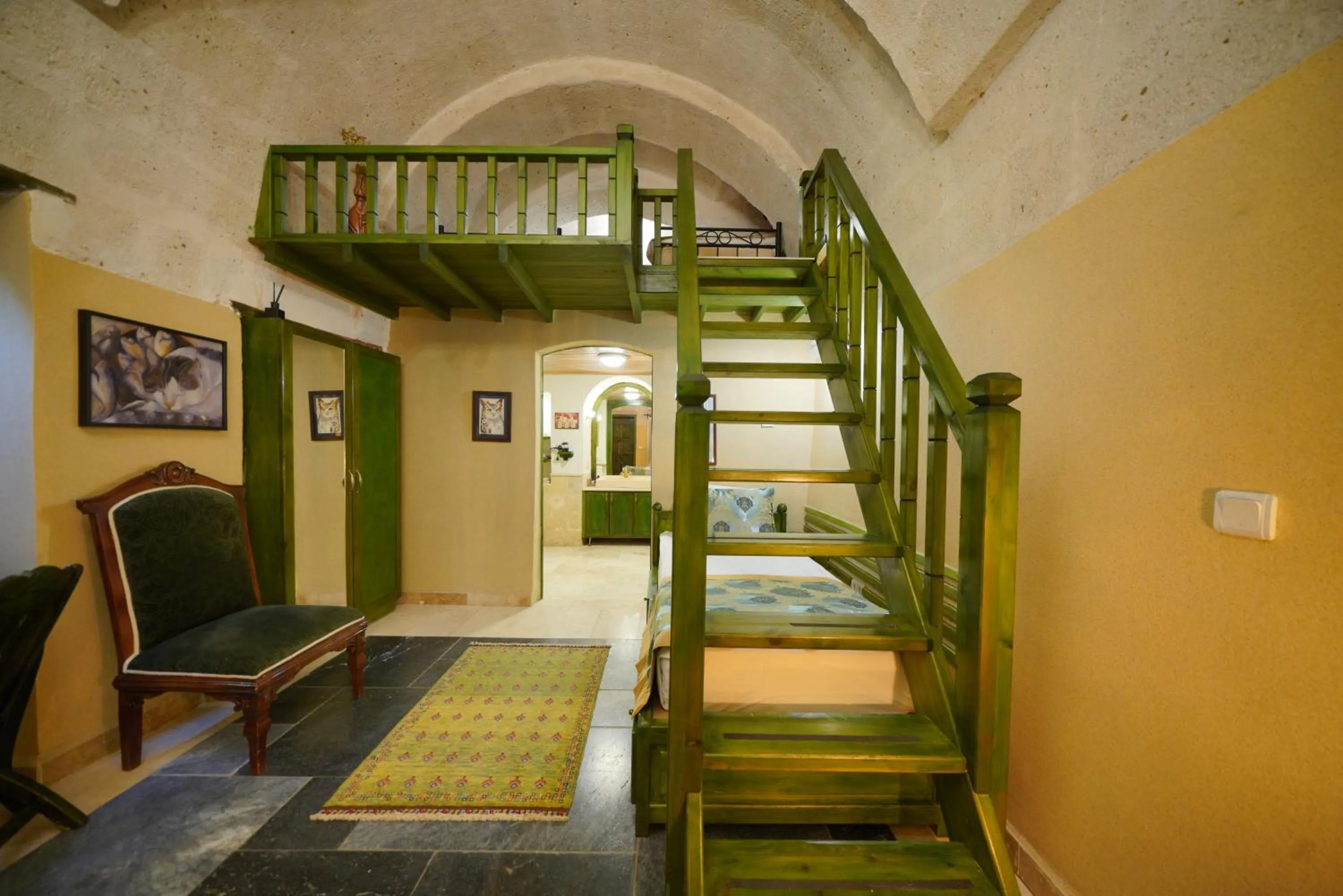 Bed in Mira Cappadocia Hotel