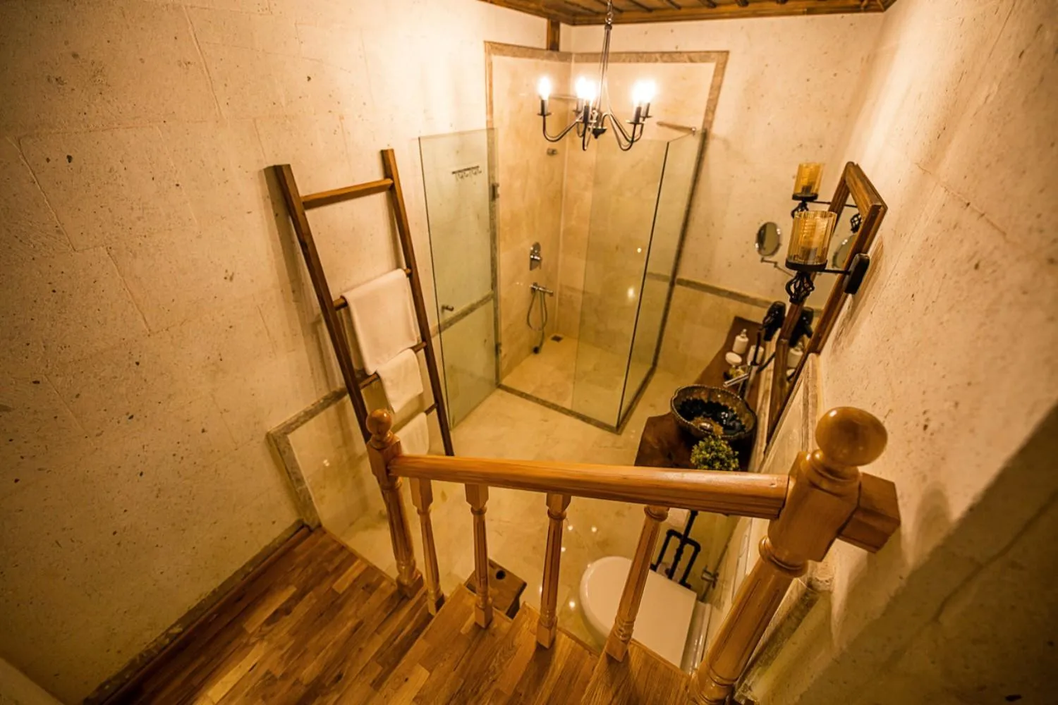 Shower in Mira Cappadocia Hotel