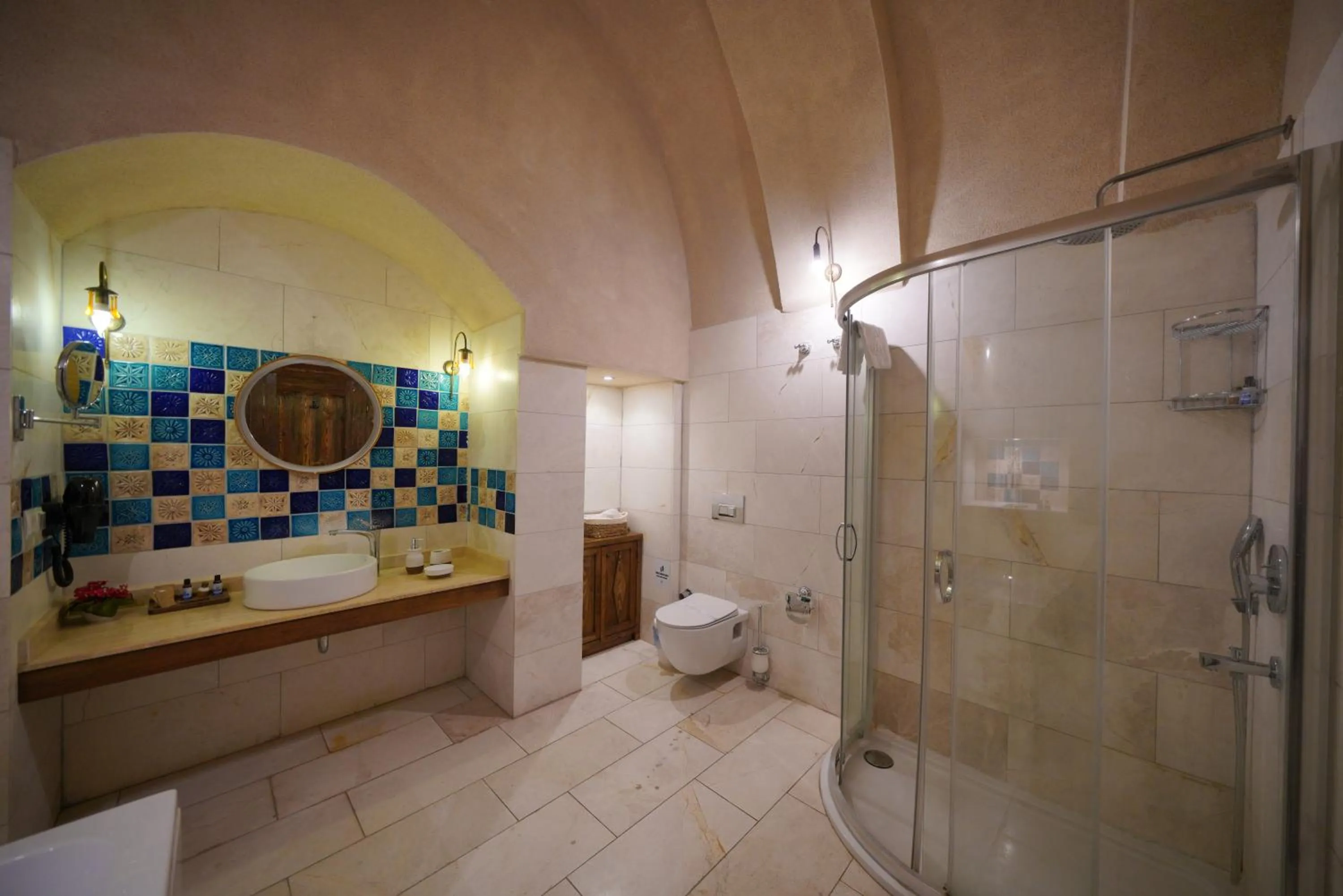 Shower in Mira Cappadocia Hotel