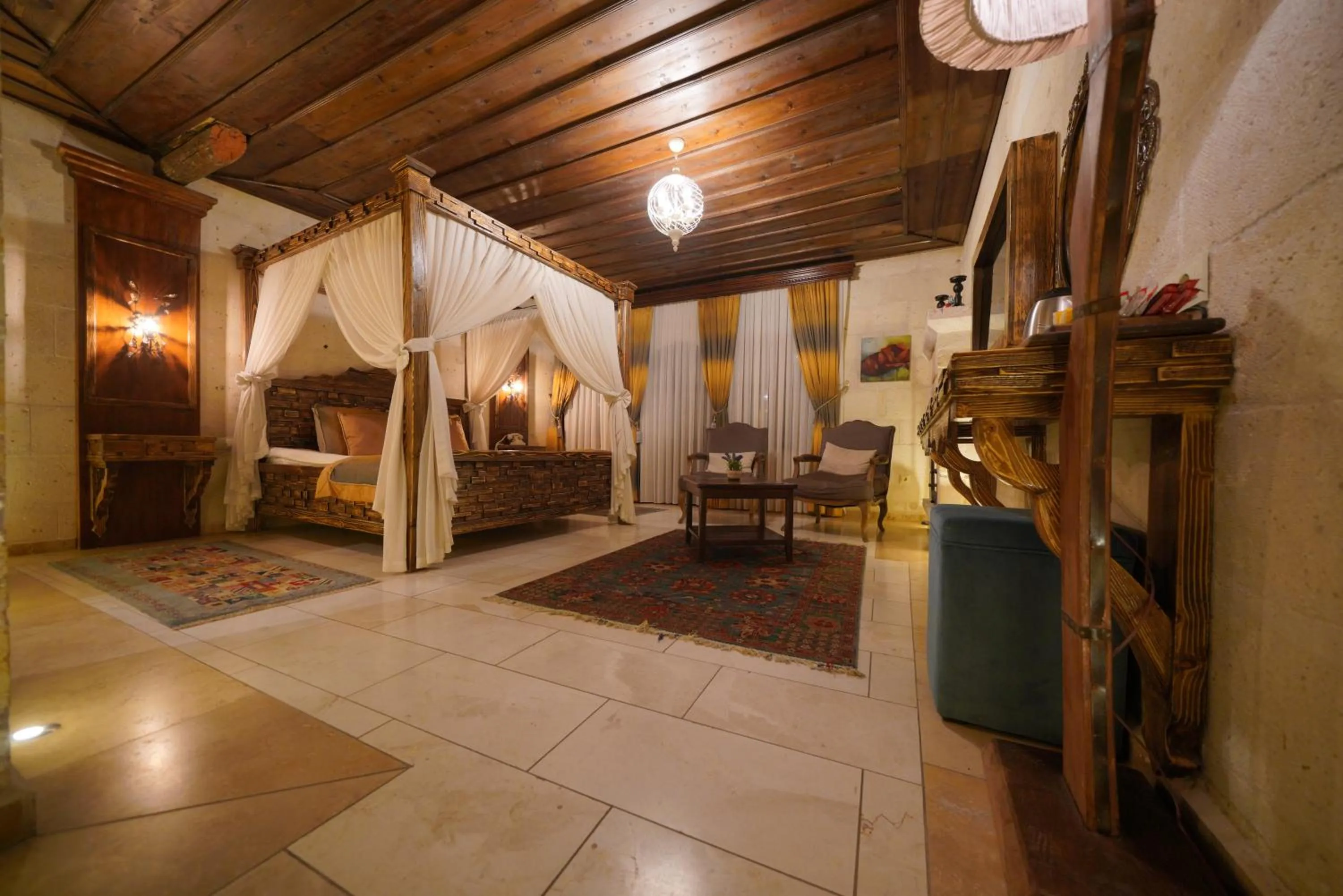 Bed in Mira Cappadocia Hotel