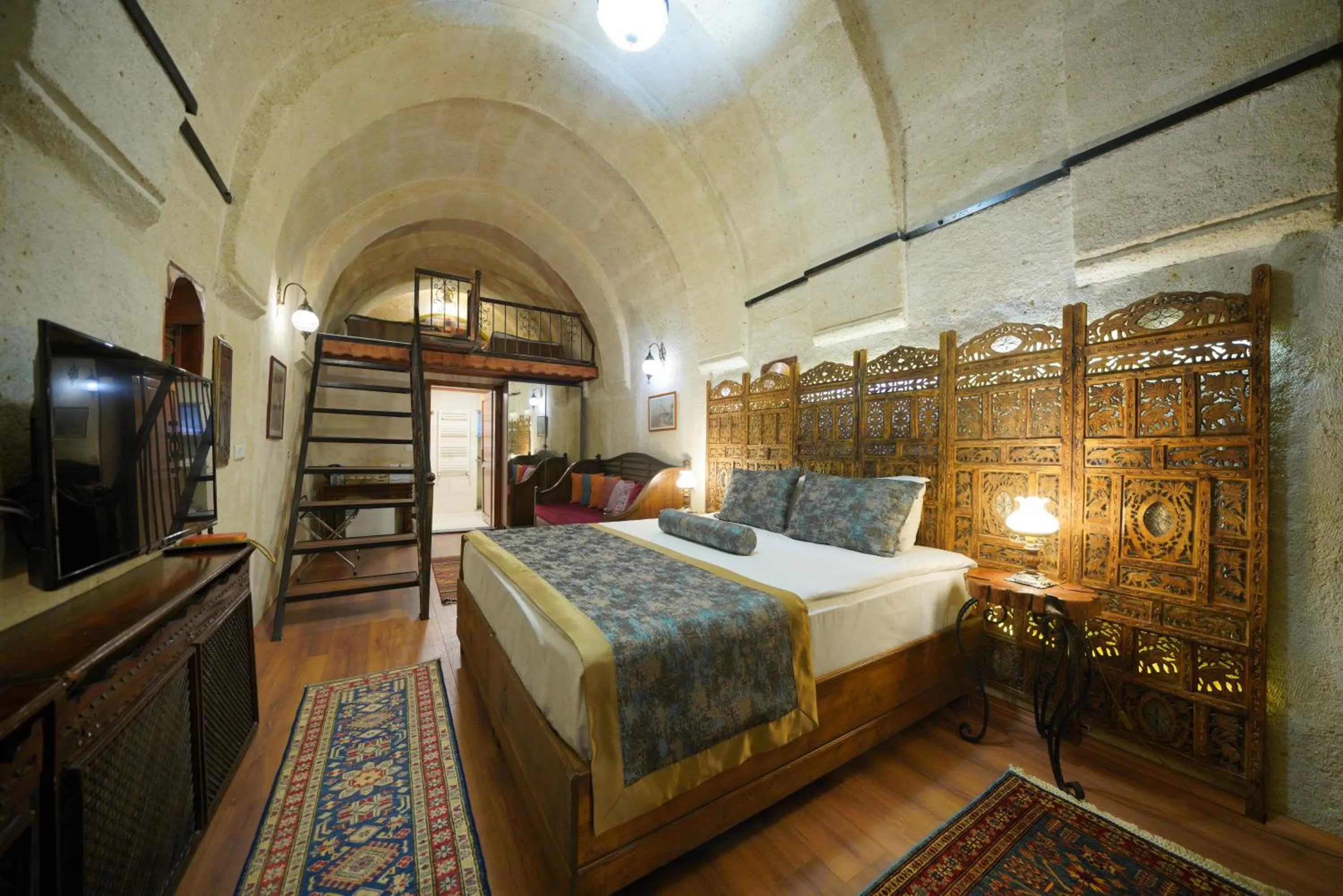 Bed in Mira Cappadocia Hotel