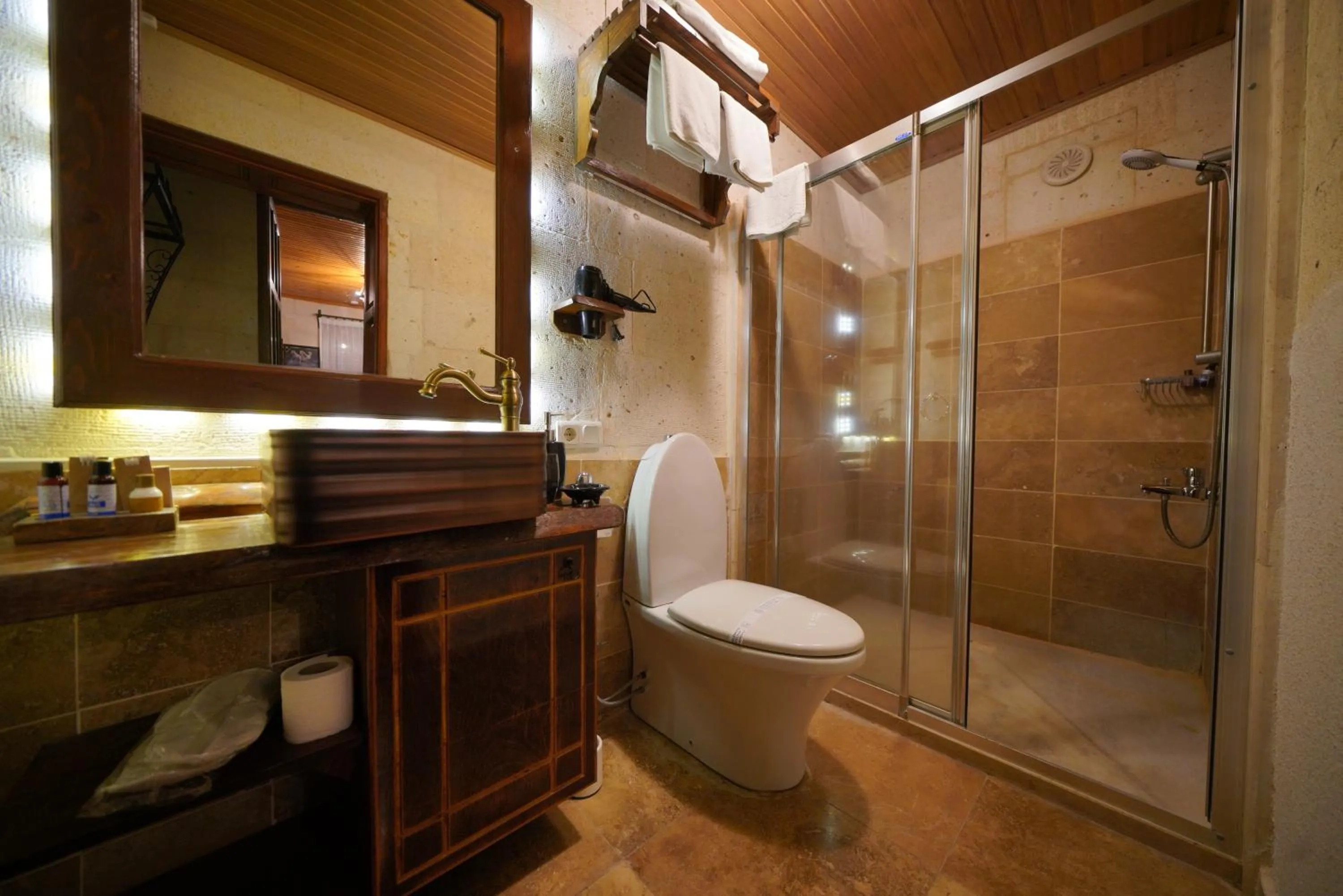 Shower in Mira Cappadocia Hotel