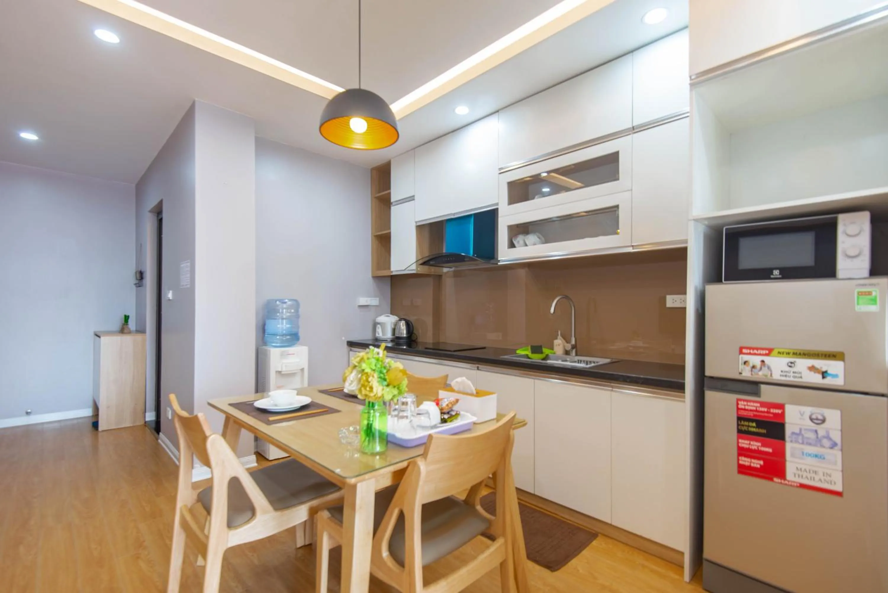 Kitchen or kitchenette in 22housing Hotel & Residence 81 Linh Lang