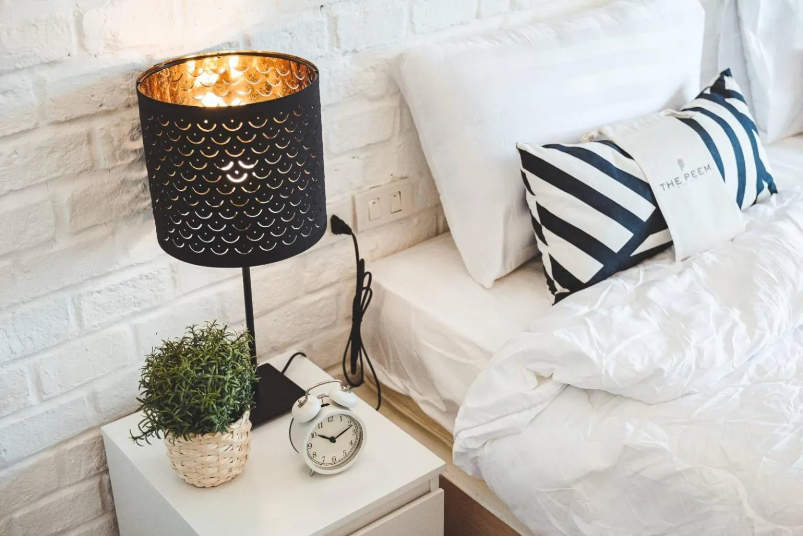 Bed in The Peem Hotel