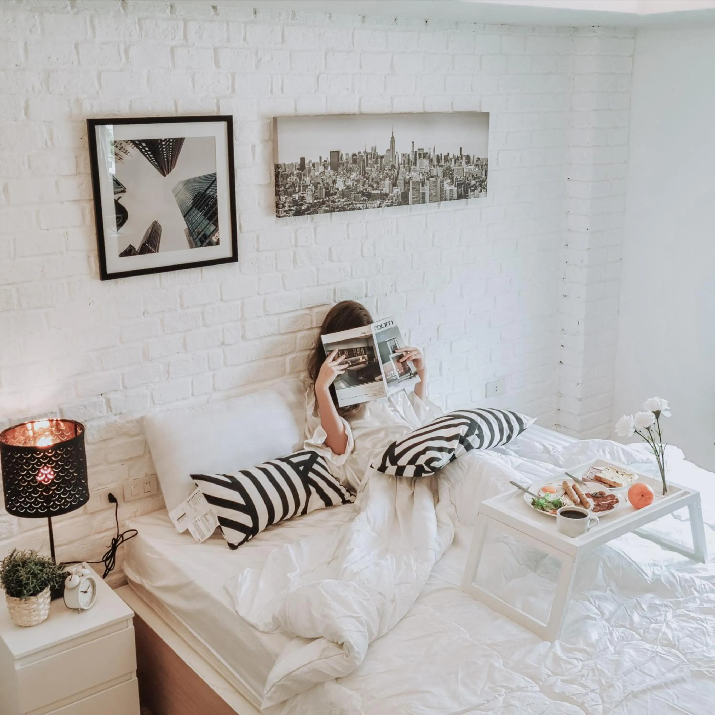 Bed in The Peem Hotel