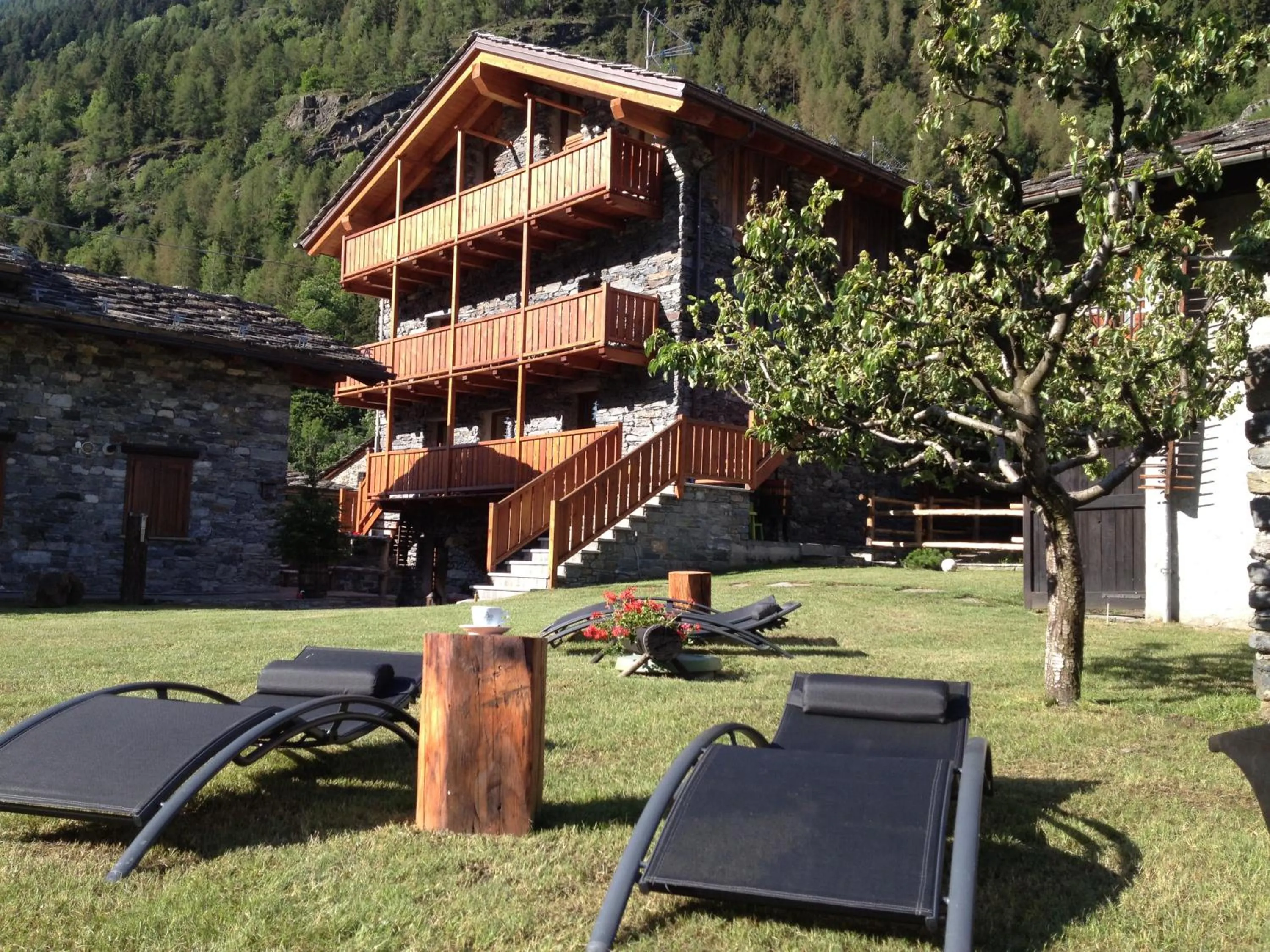 Garden in Le Petit Coeur Residence De Montagne