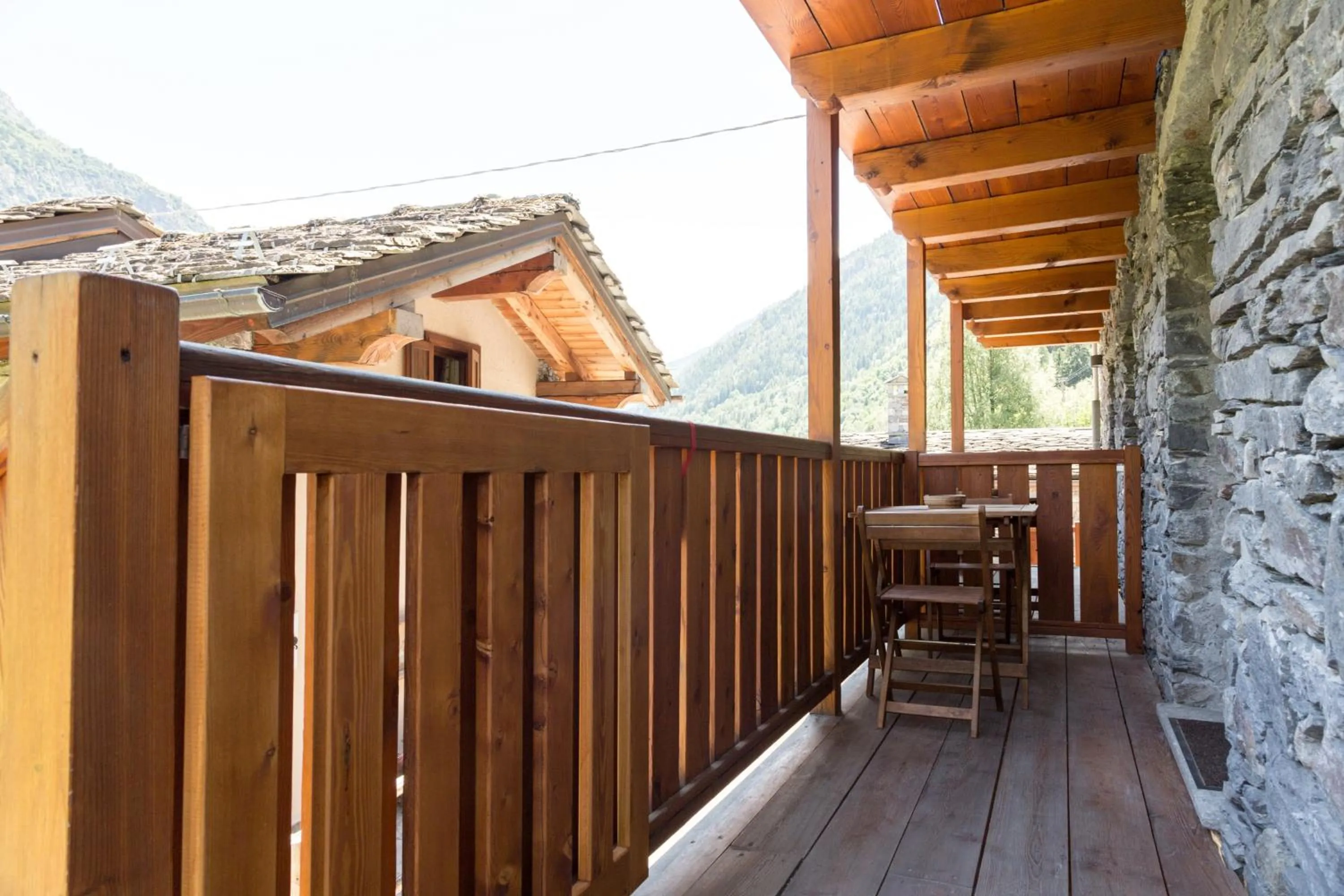 Balcony/Terrace in Le Petit Coeur Residence De Montagne