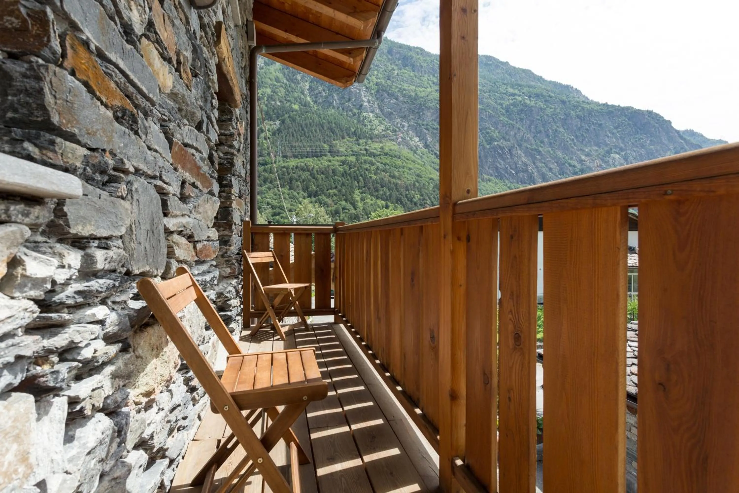 Balcony/Terrace in Le Petit Coeur Residence De Montagne