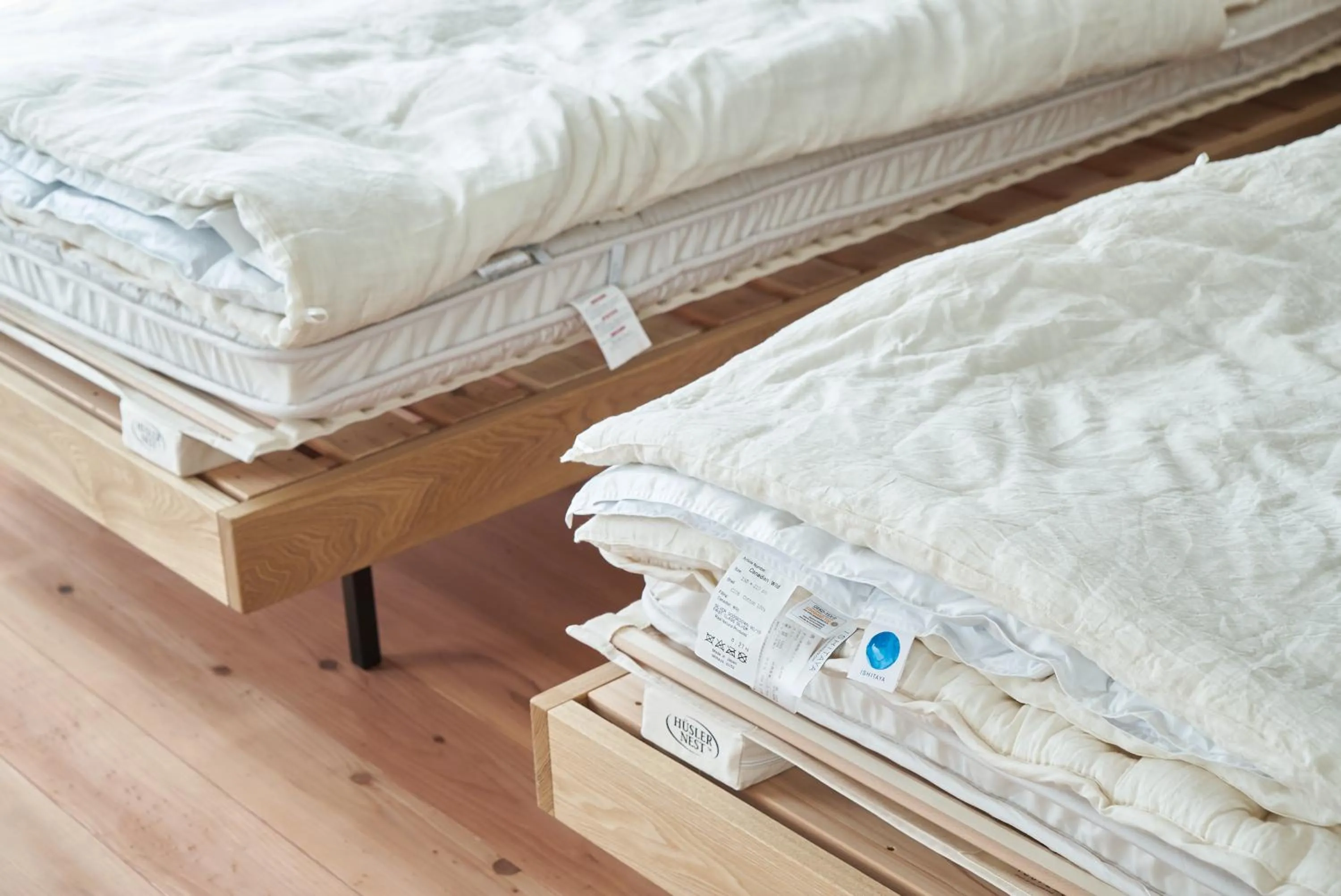 Bed in Neon Hotel - Luxury Sleep Retreat -