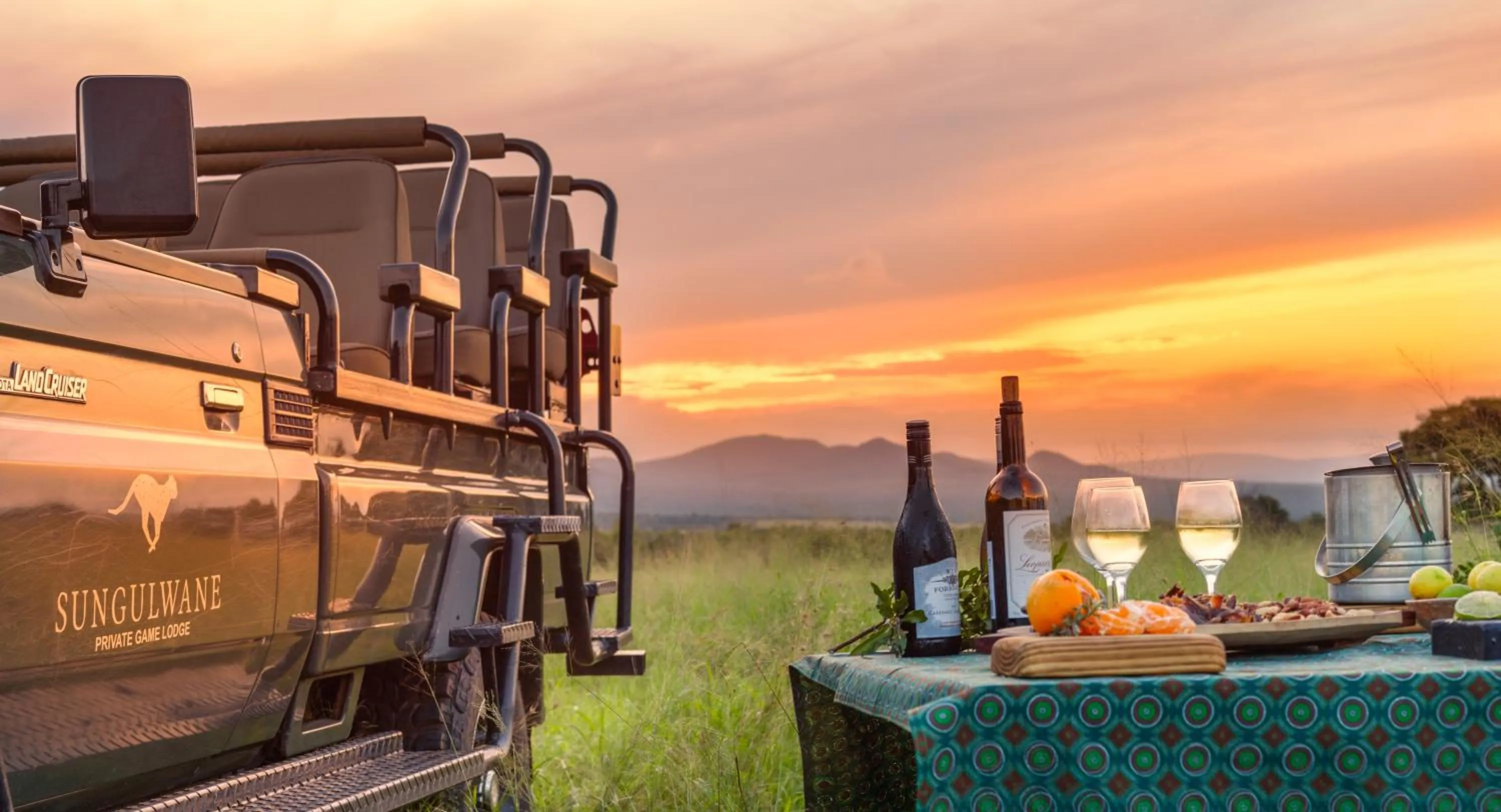 Sunset in Sungulwane Private Game Lodge