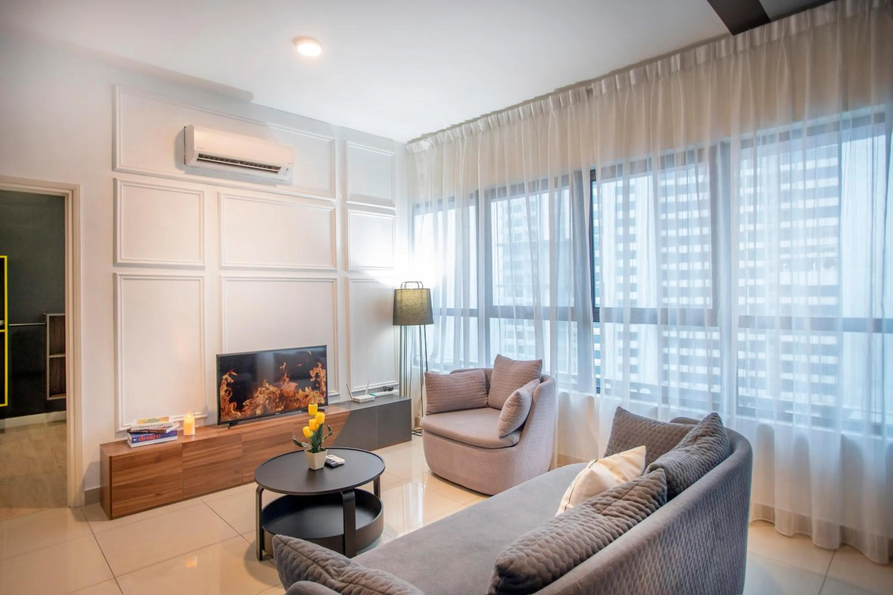 TV and multimedia in Arte Plus KLCC Designer Suites by Cobnb