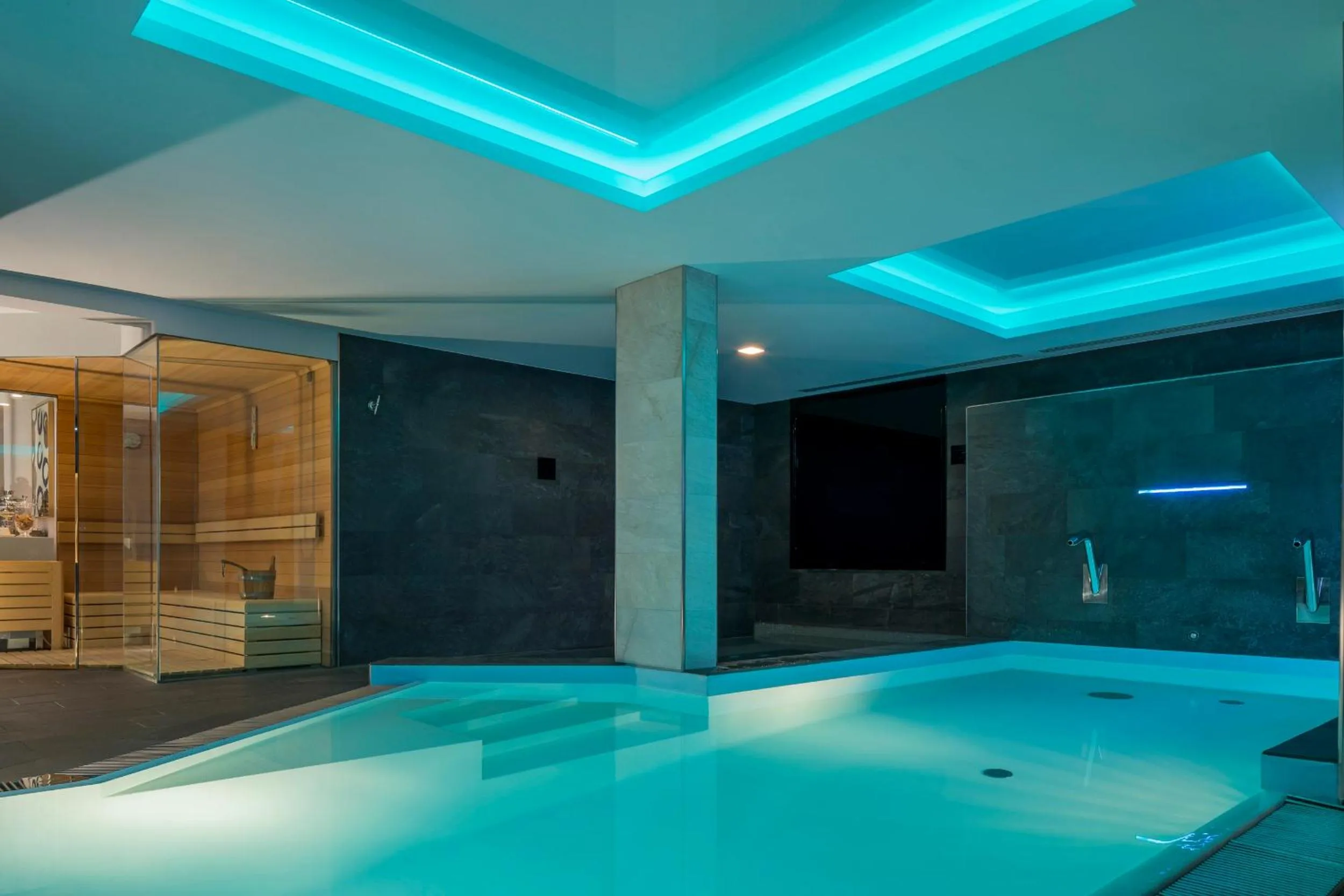 Sauna in Grand Hôtel des Alpes