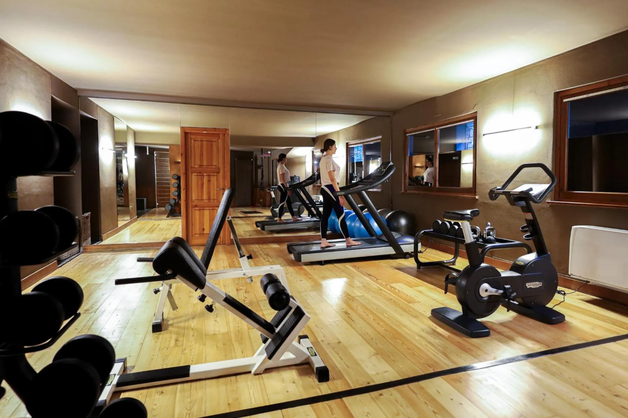 Fitness centre/facilities in QC Hotel Monte Bianco