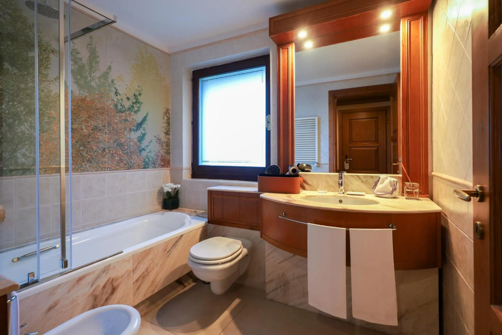 Bathroom in QC Hotel Monte Bianco