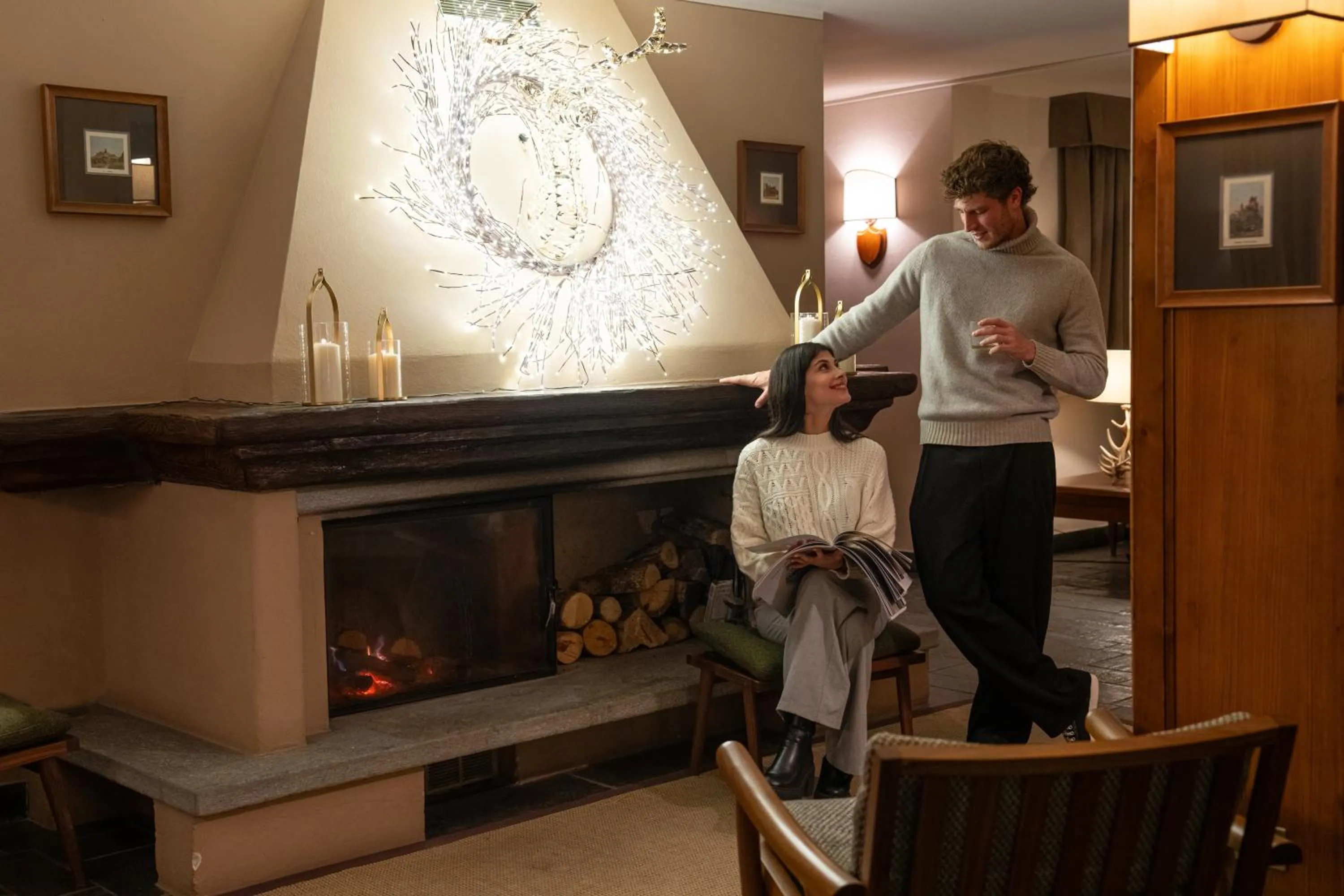 Lobby or reception in QC Hotel Monte Bianco