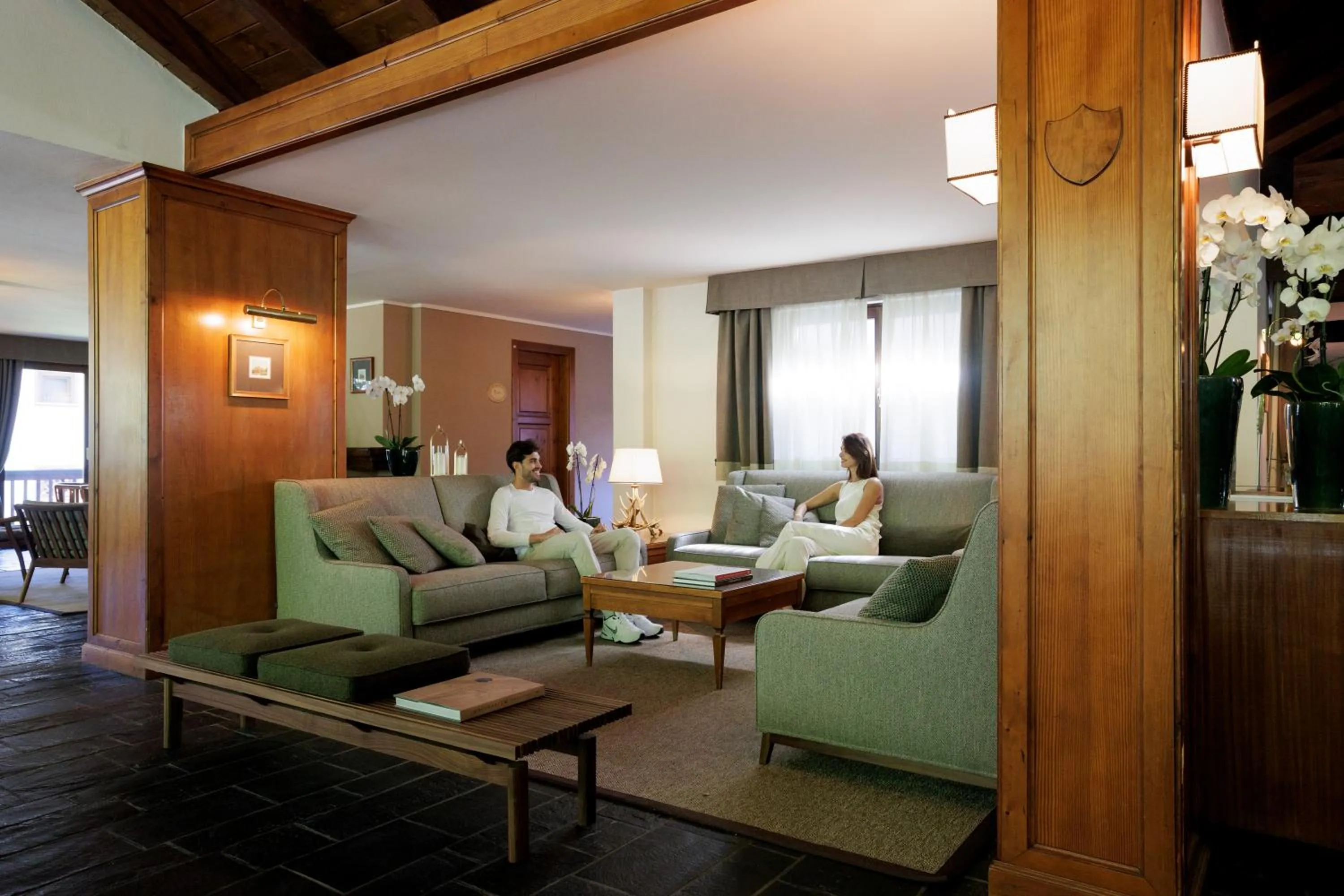 Lobby or reception in QC Hotel Monte Bianco