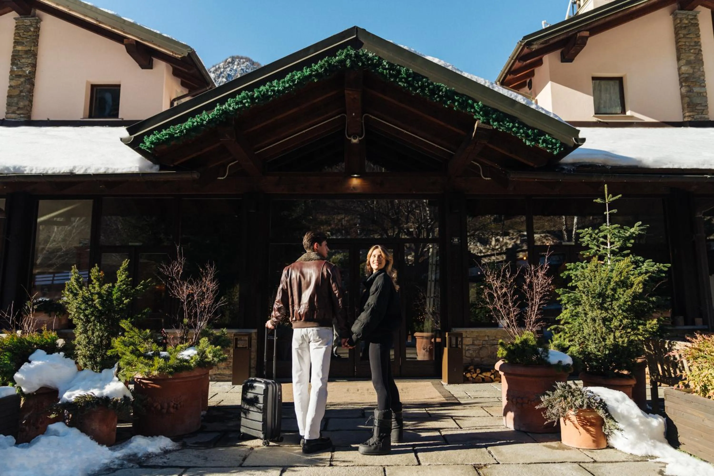 Facade/entrance in QC Hotel Monte Bianco