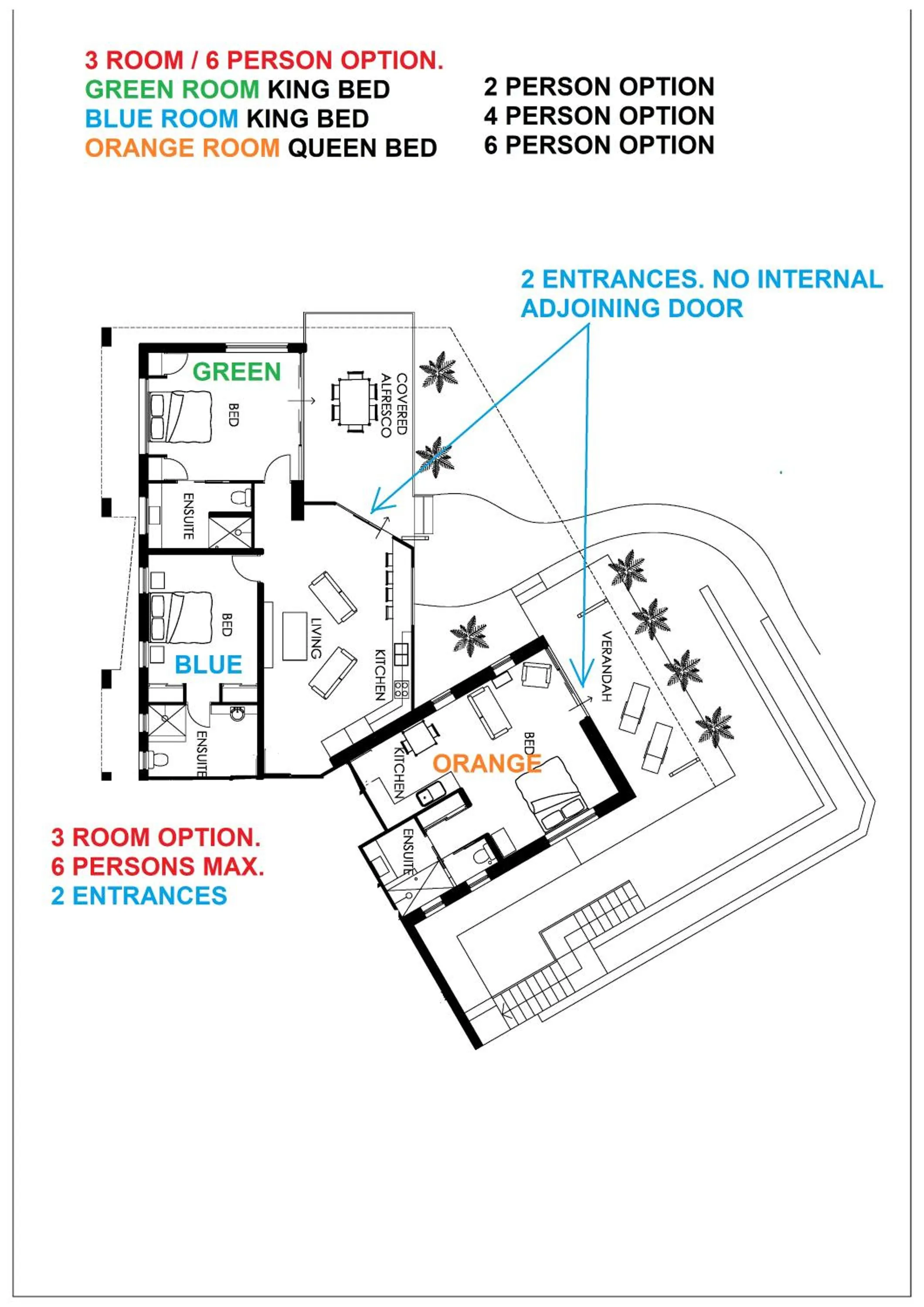 Floor plan in Saudade Margaret River