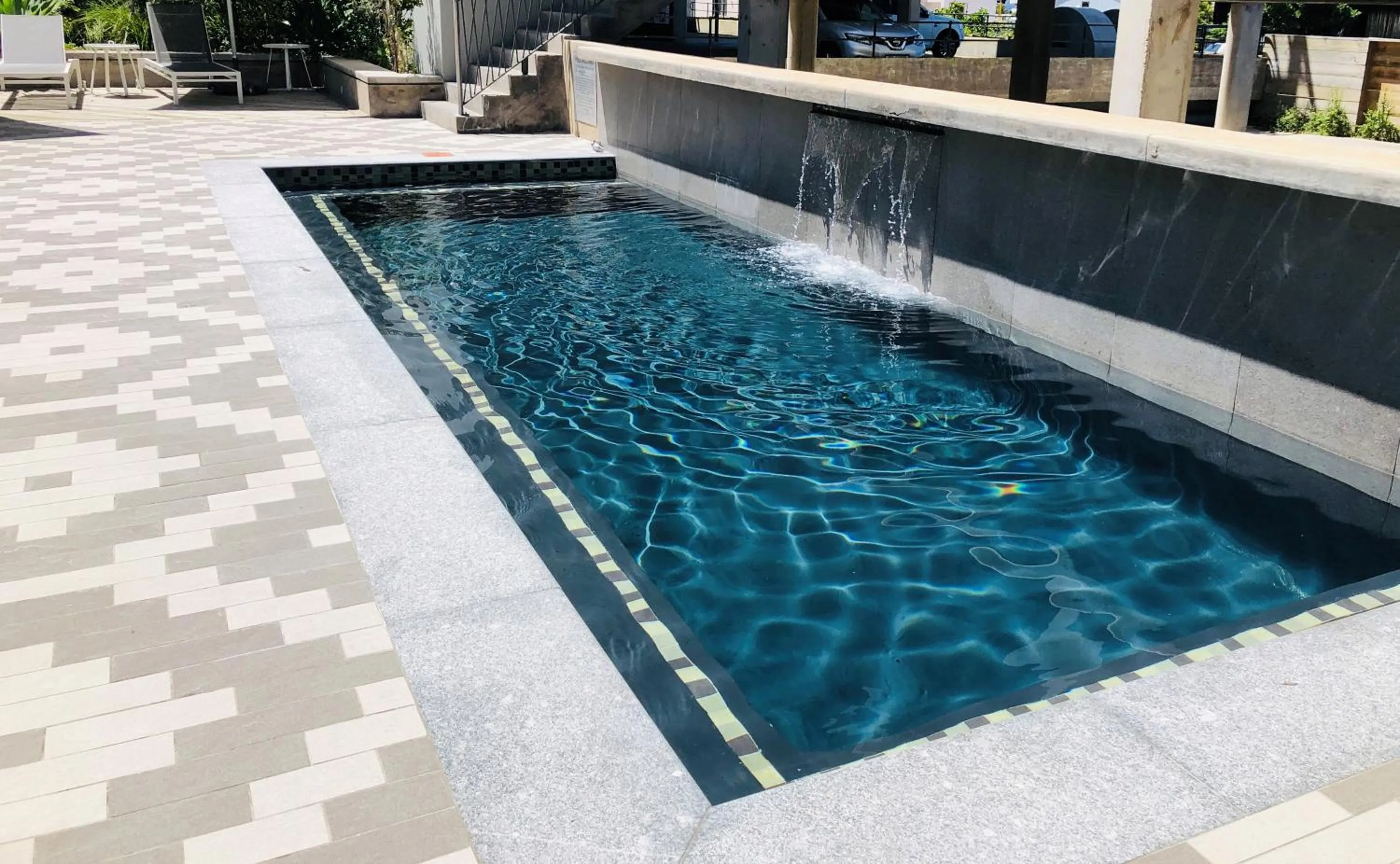 Pool view in Asilia Suites Knysna Waterfront