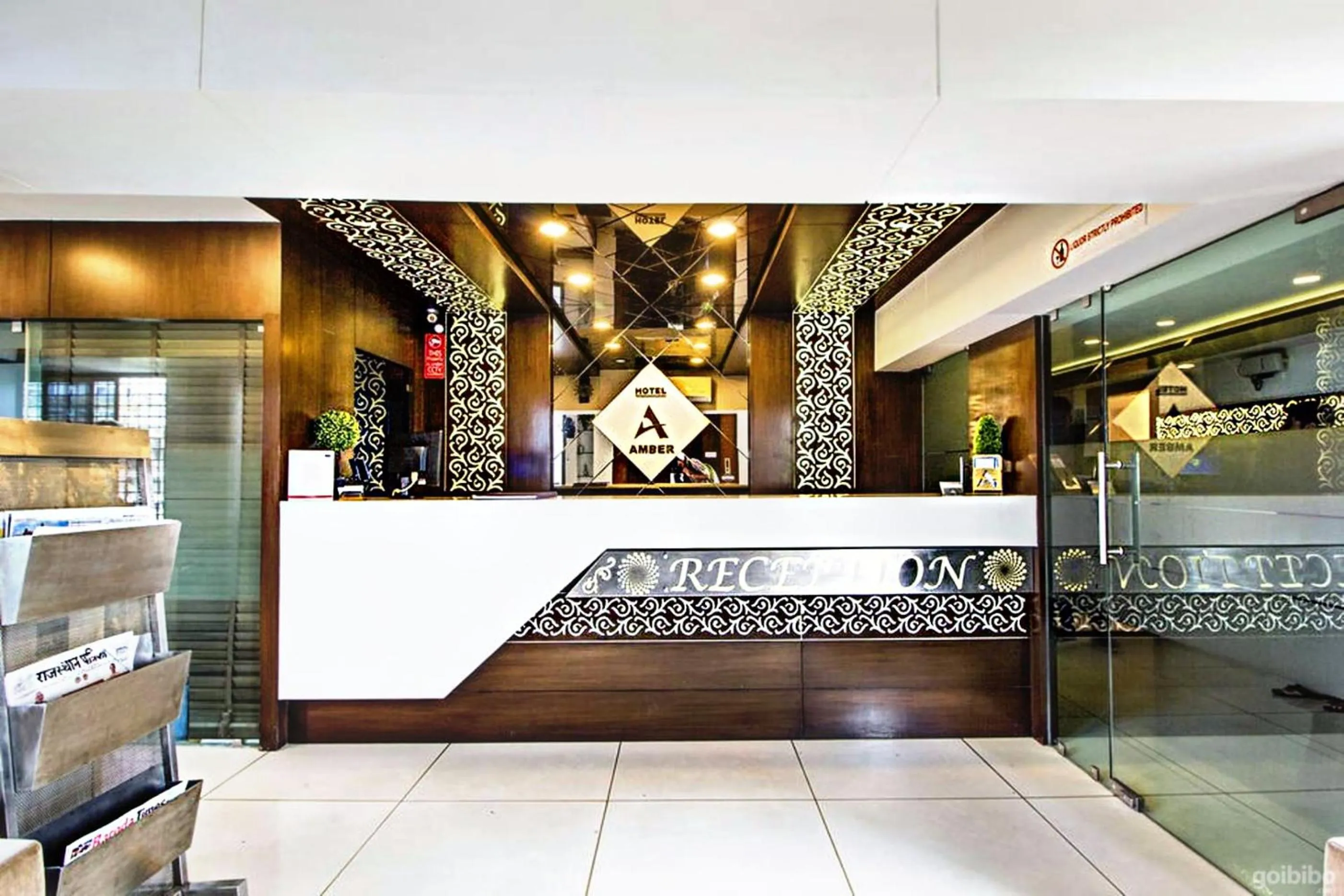 Lobby or reception in Hotel Amber Railway station