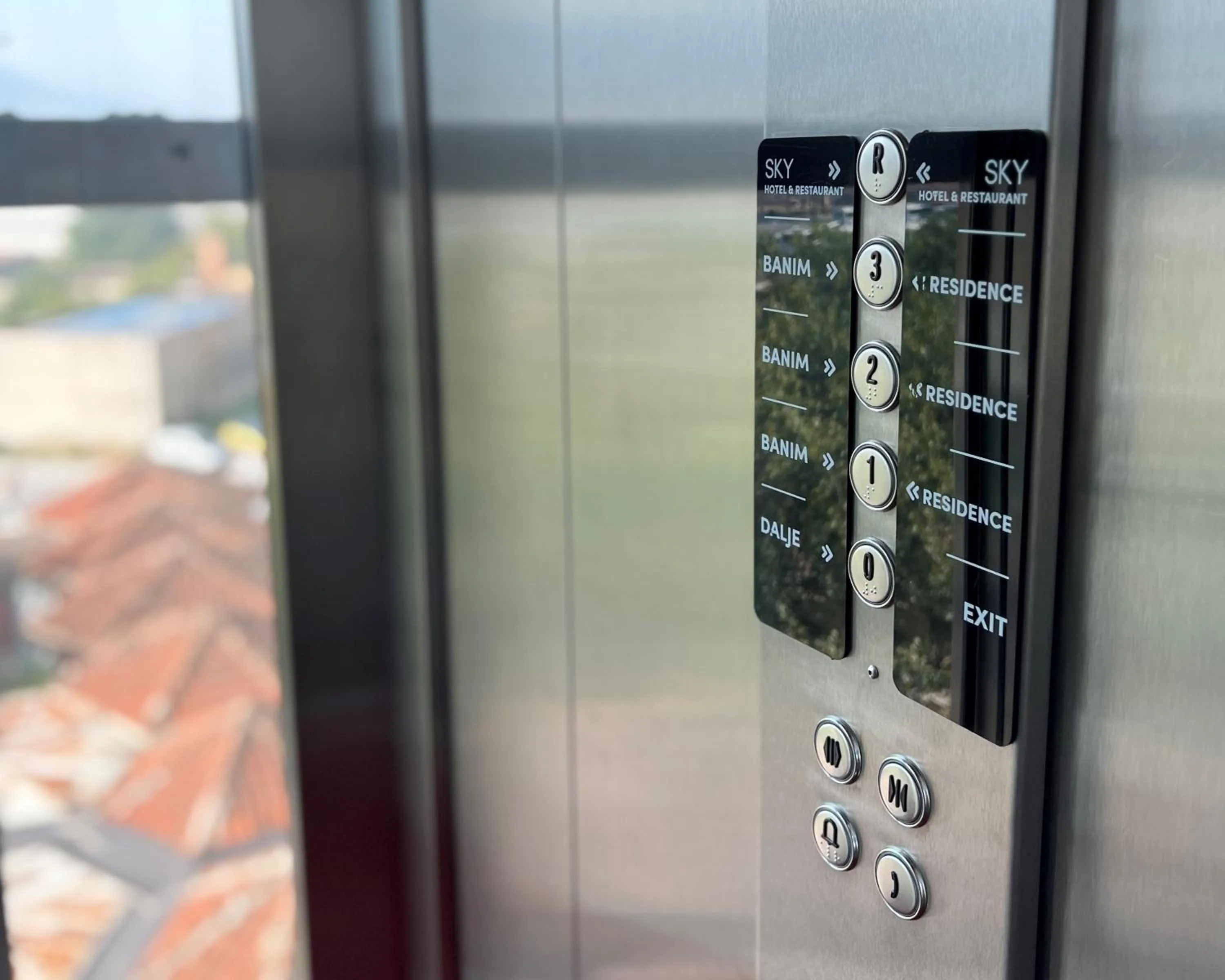 elevator in Sky Hotel