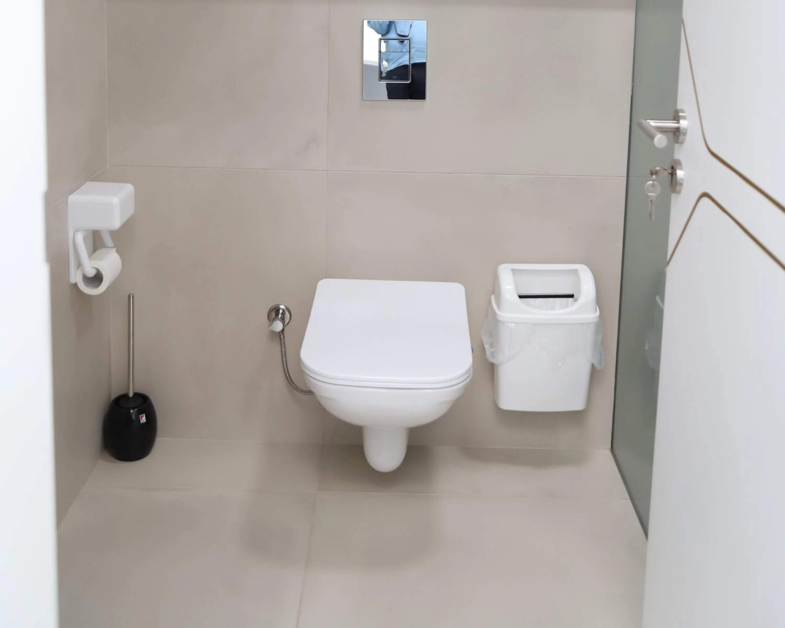 Toilet in Sky Hotel