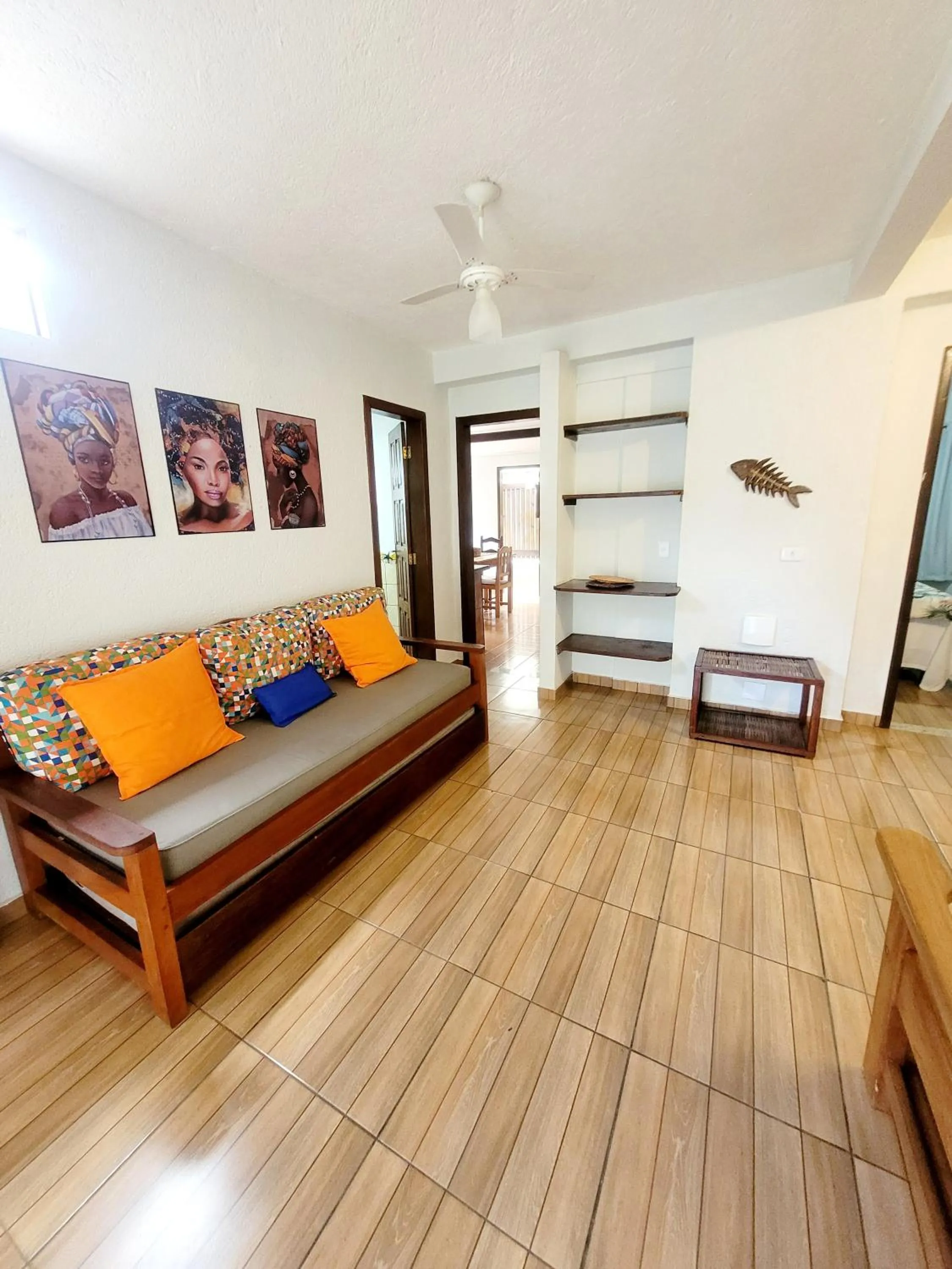 Living room, Bed in Residencial Maria Pitanga