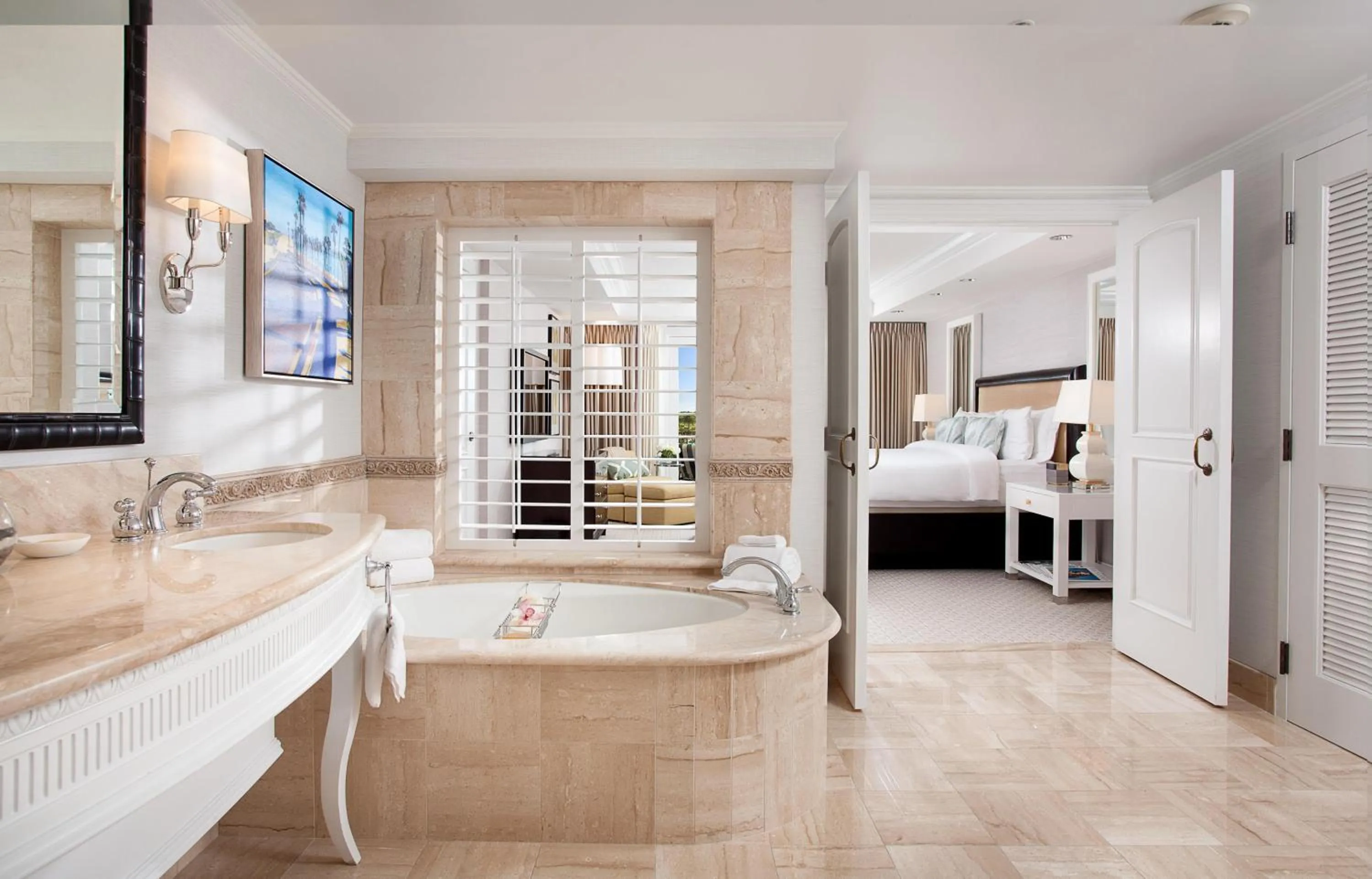 Bathroom, Bed in Waldorf Astoria Monarch Beach Resort & Club