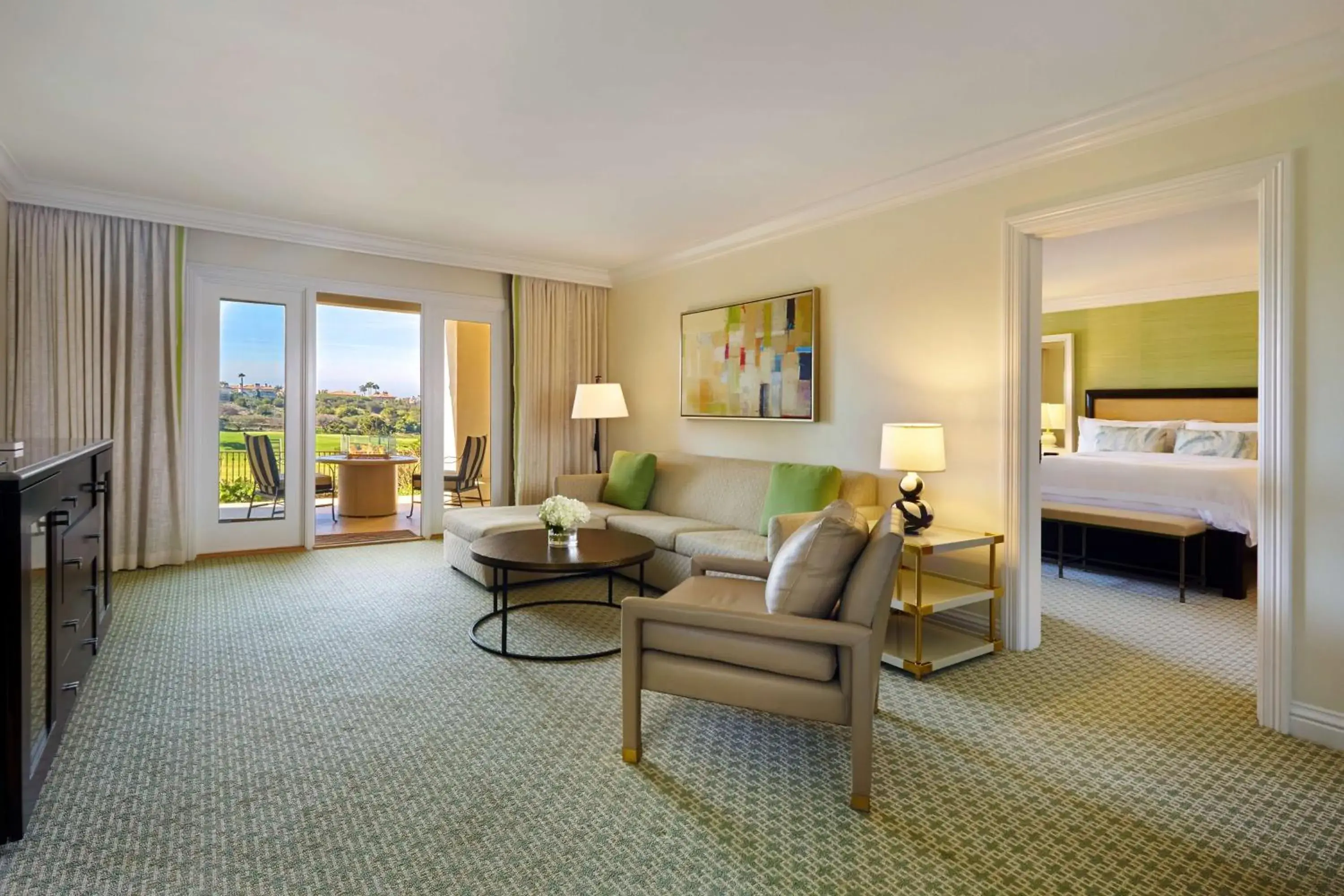 Living room, Bed in Waldorf Astoria Monarch Beach Resort & Club Living room, Bed in Waldorf Astoria Monarch Beach Resort & Club