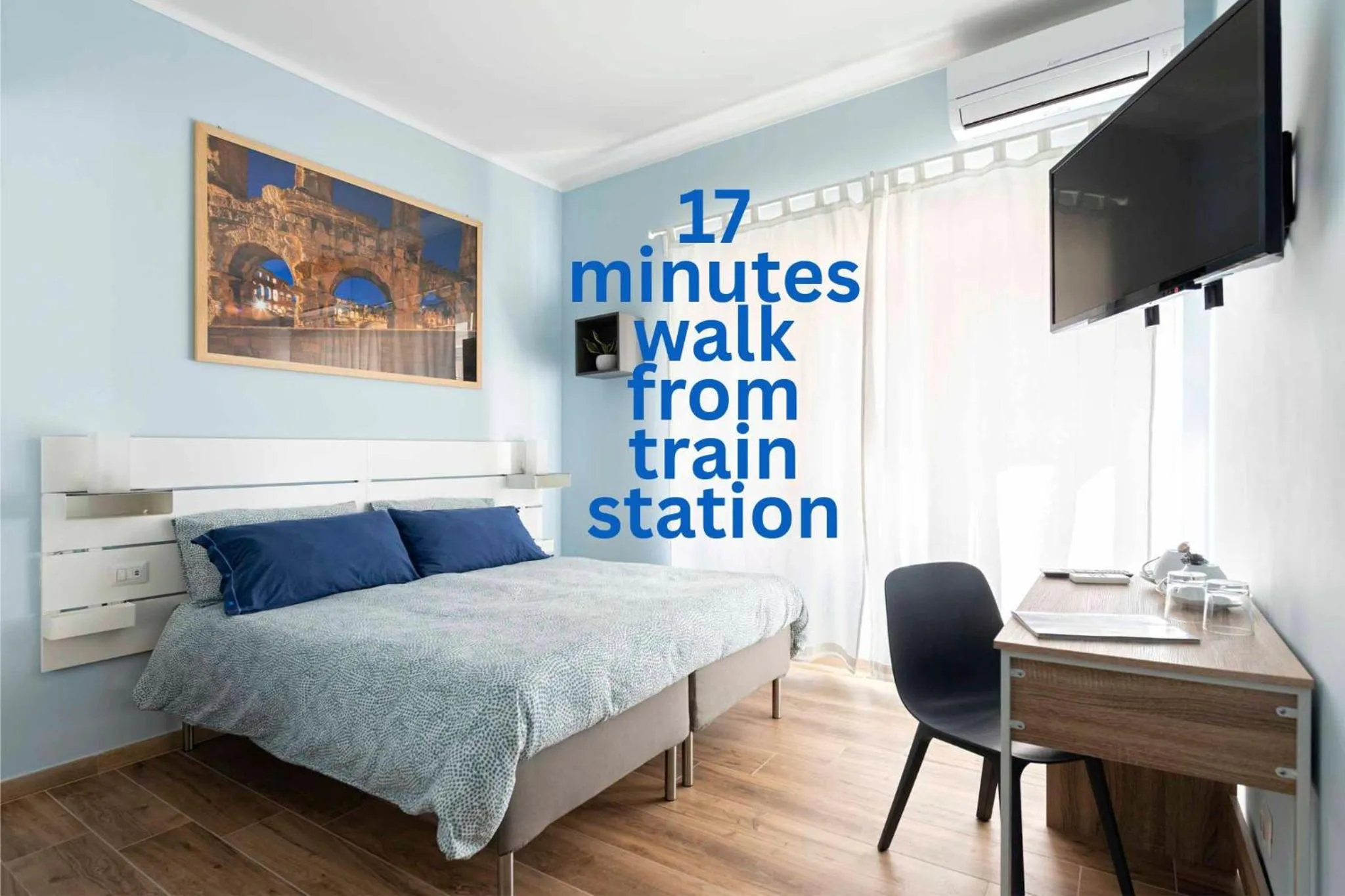 Bedroom, Bed in RomeCookSea Guest House