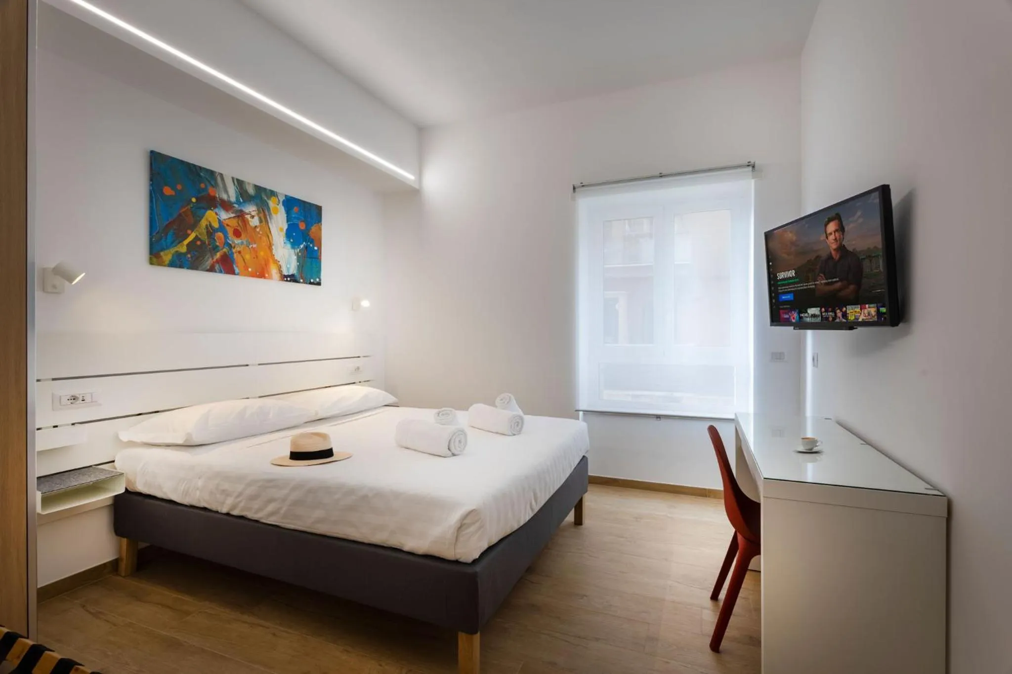 Bedroom, Bed in RomeCookSea Guest House