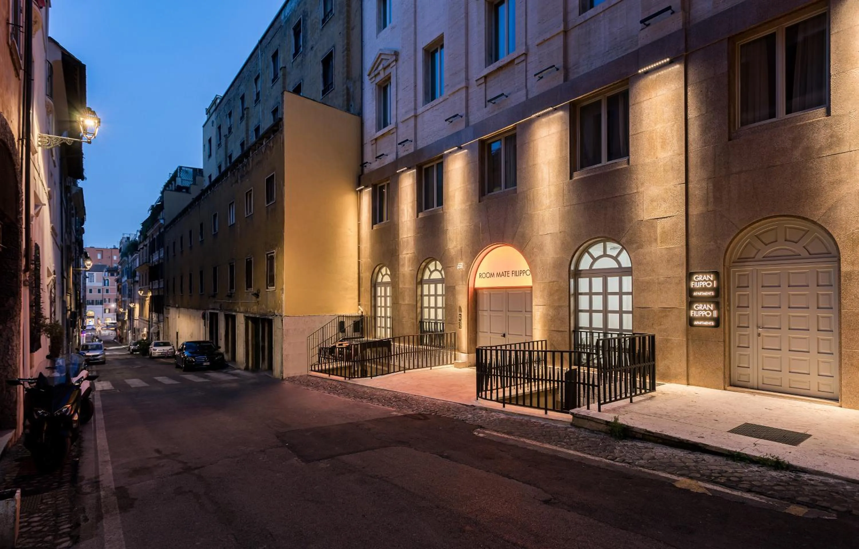 Facade/entrance in Room Mate Collection Gran Filippo, Rome-Fontana di Trevi