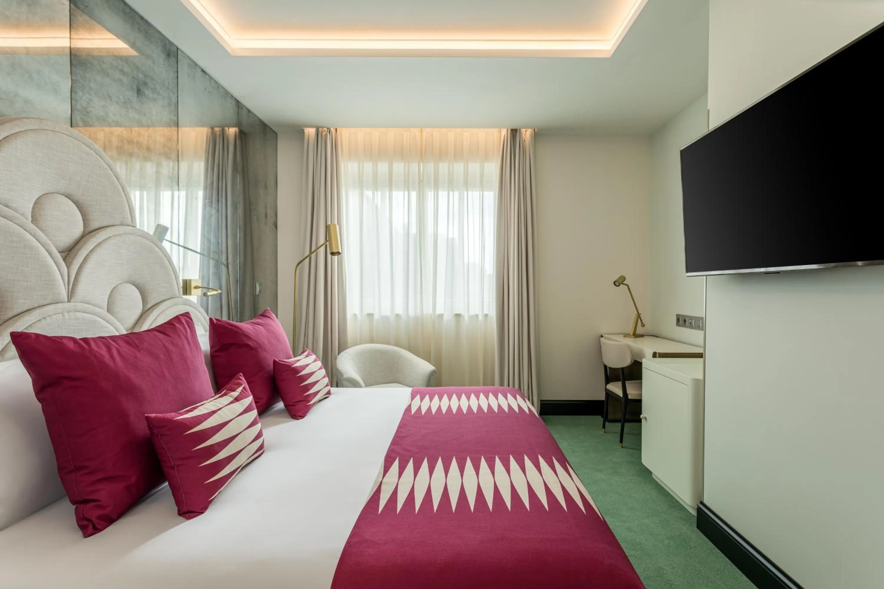 Bed in Room Mate Collection Gran Filippo, Rome-Fontana di Trevi