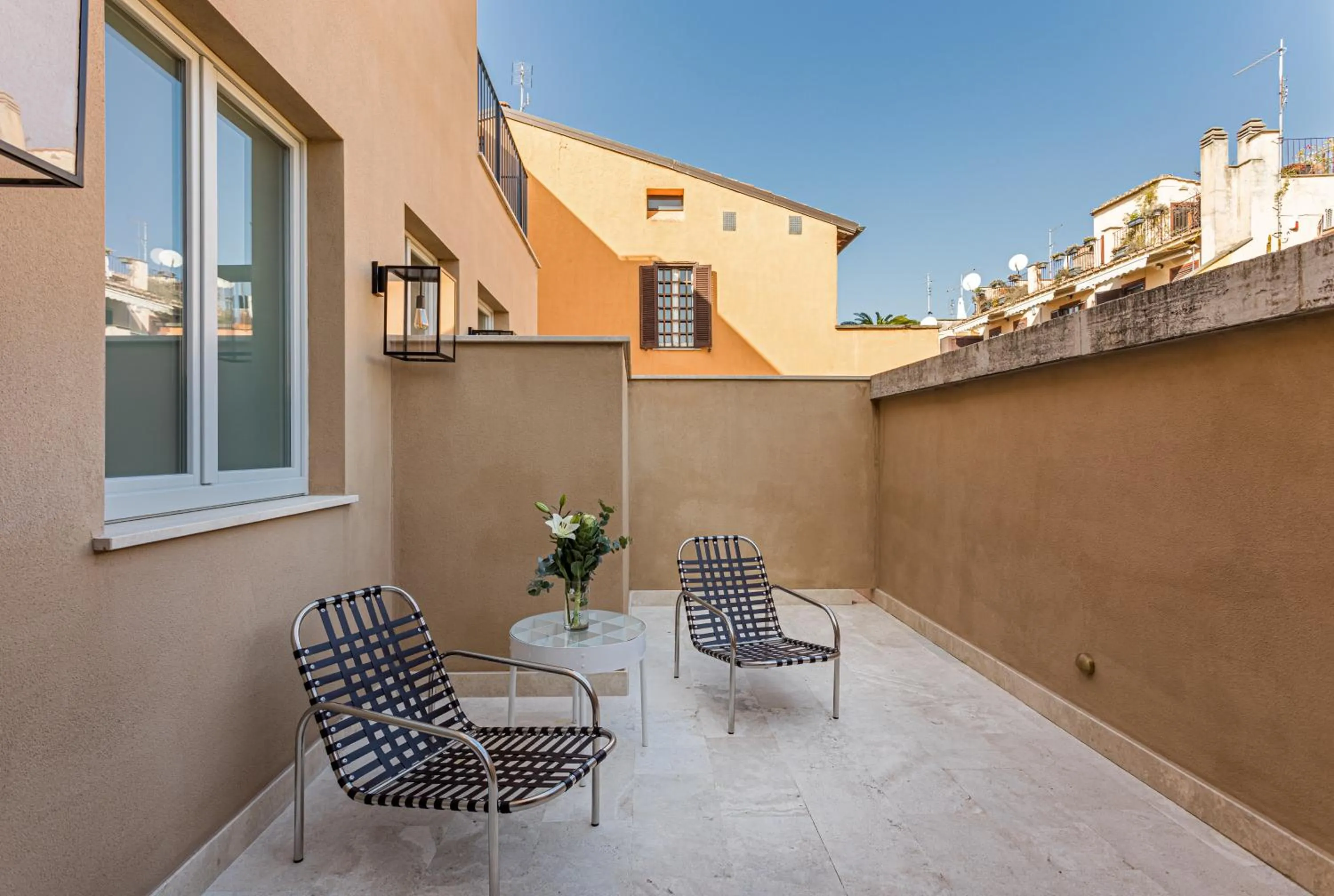 Balcony/Terrace in Room Mate Collection Gran Filippo, Rome-Fontana di Trevi