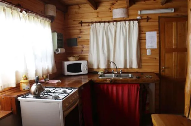 Kitchen or kitchenette in Cabañas Pichi Ruca
