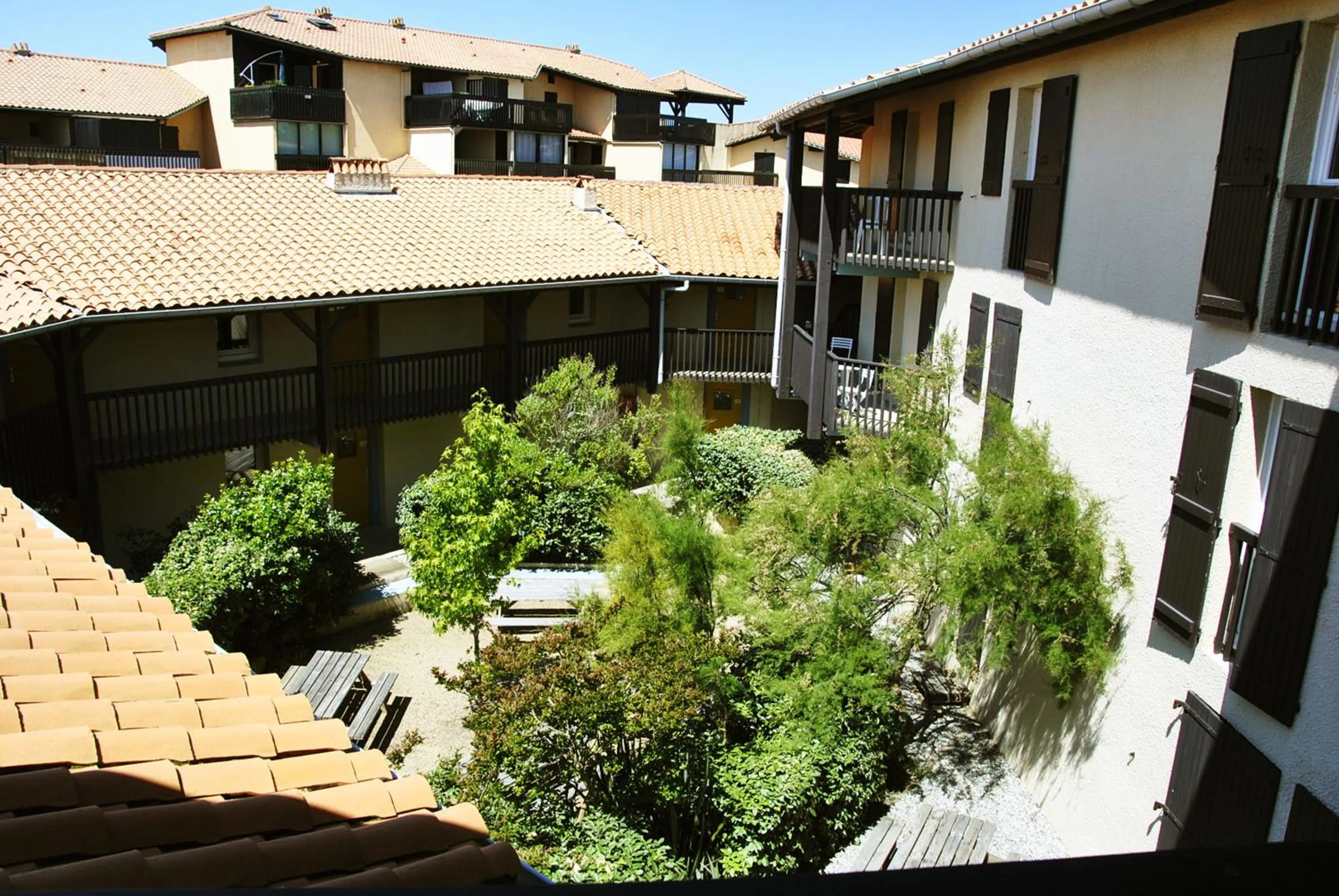 Patio in Village Vacances Le Junka