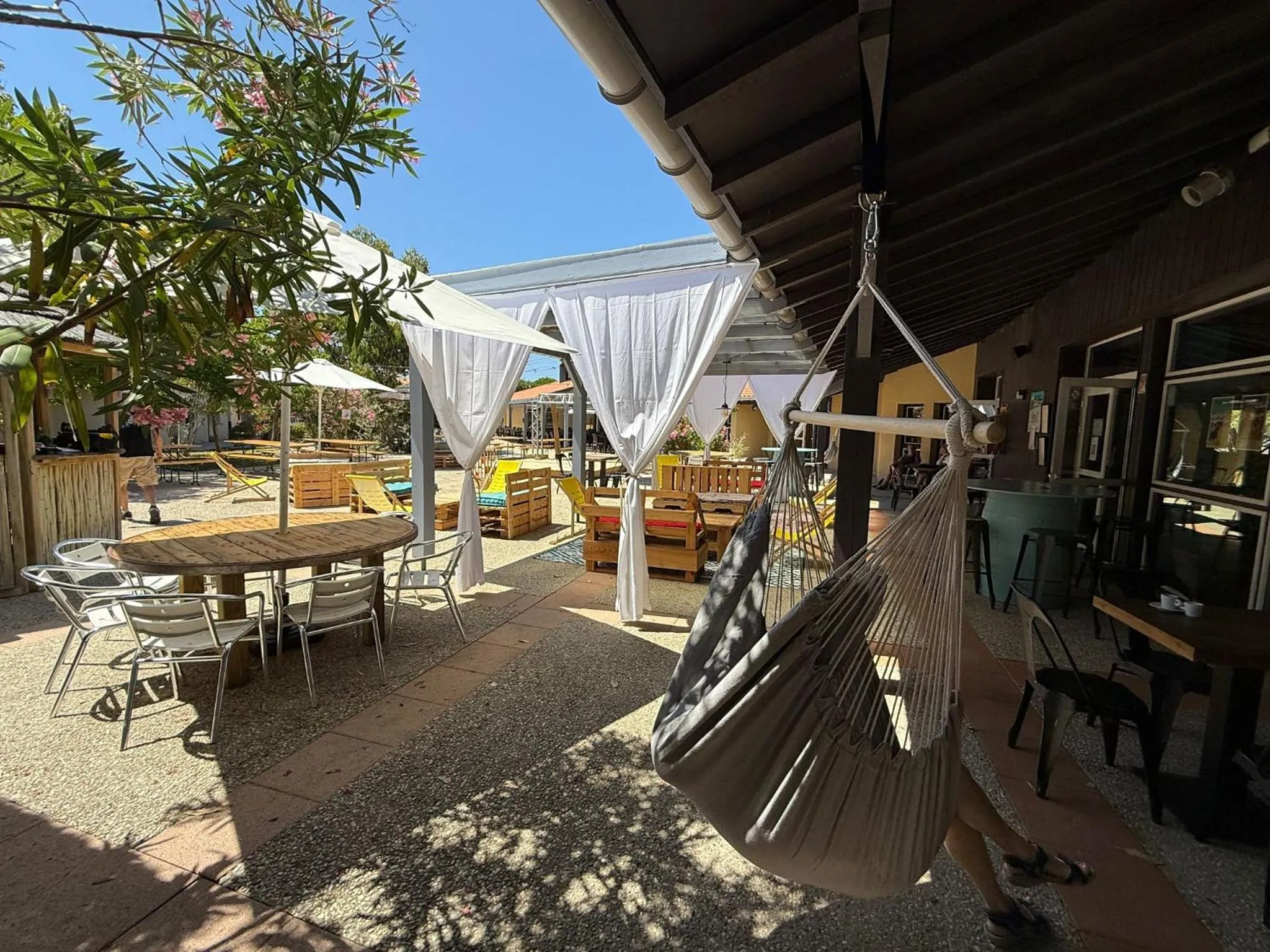 Patio in Village Vacances Le Junka