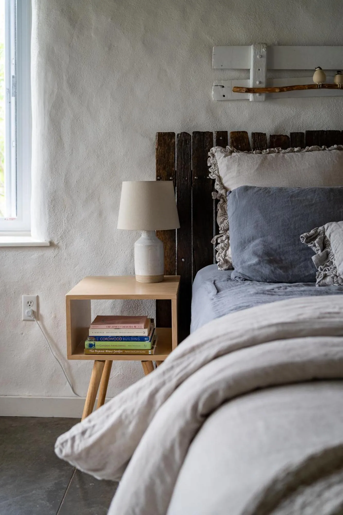 Bed in Owl's Nest Suites