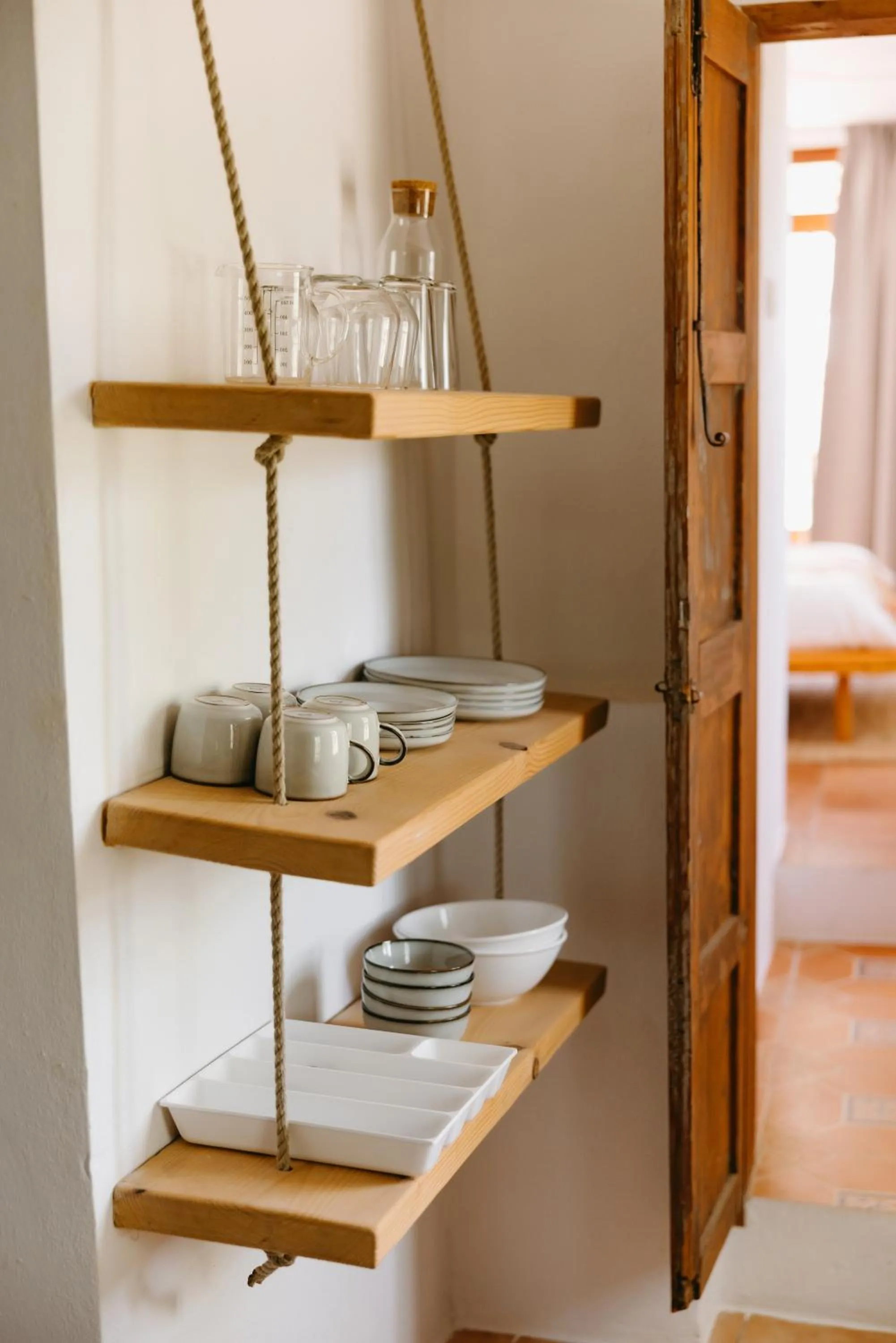 kitchen, Bed in Finca Serrato