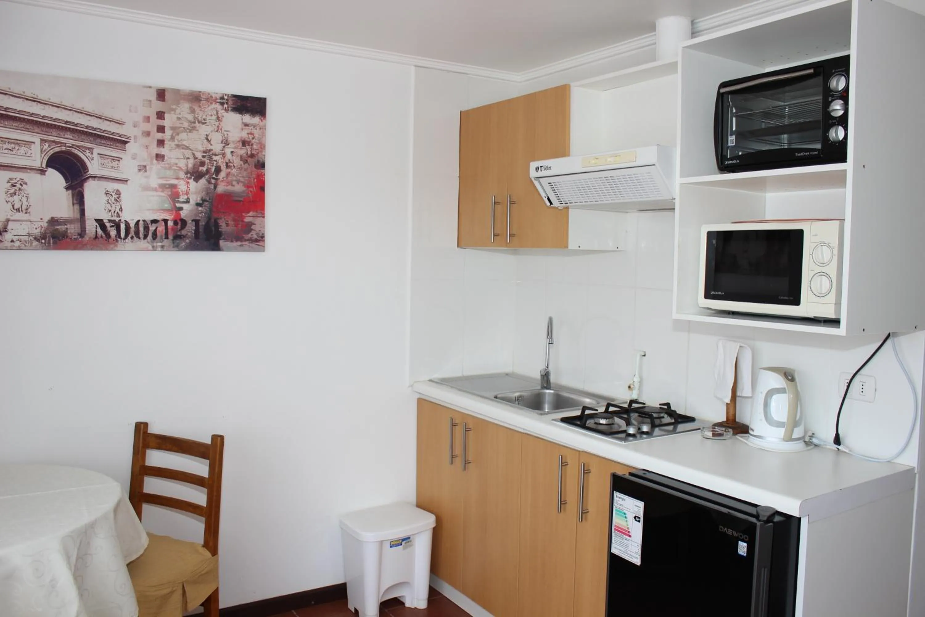 Kitchen or kitchenette in Apart Hotel Y Cabanas Vegasur