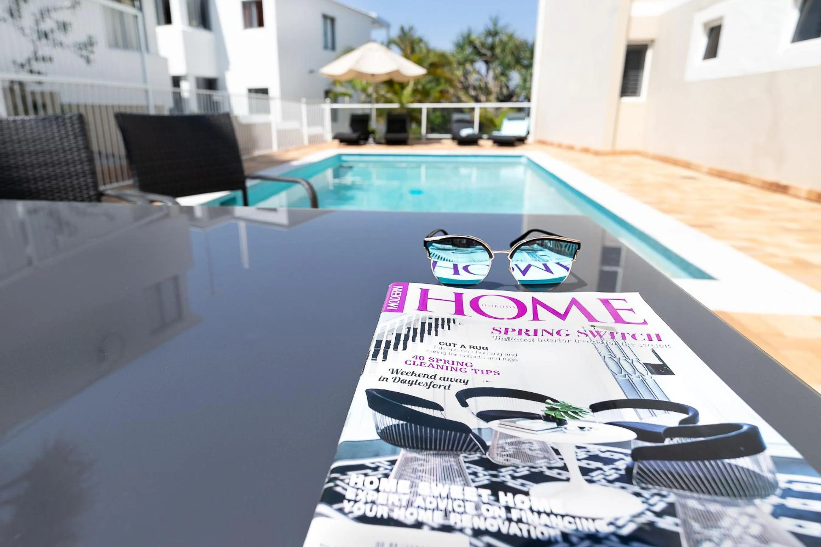Swimming pool in Aqua Promenade Beachfront Holiday Apartments
