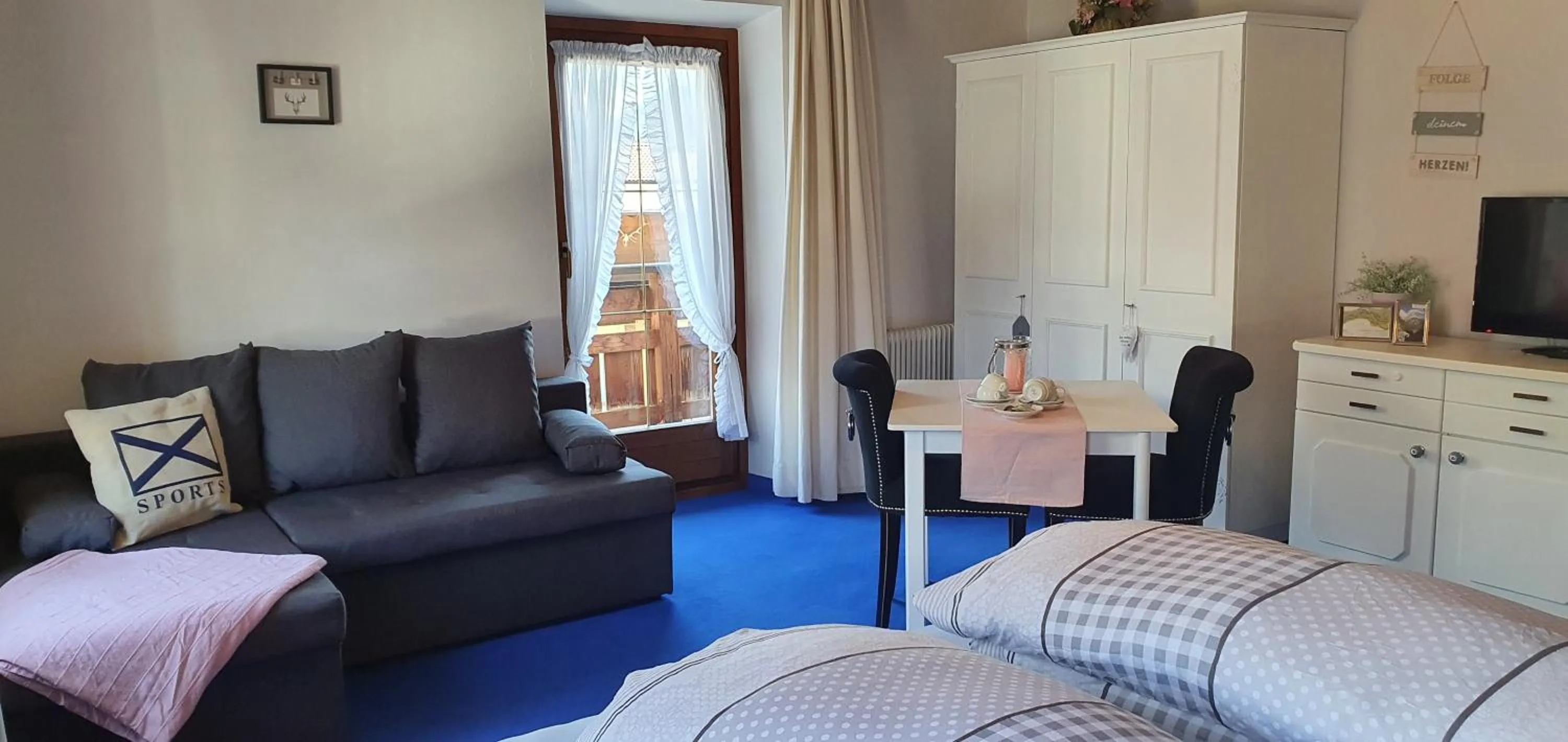 Photo of the whole room, Bed in Hotel Gasthof Gaistal