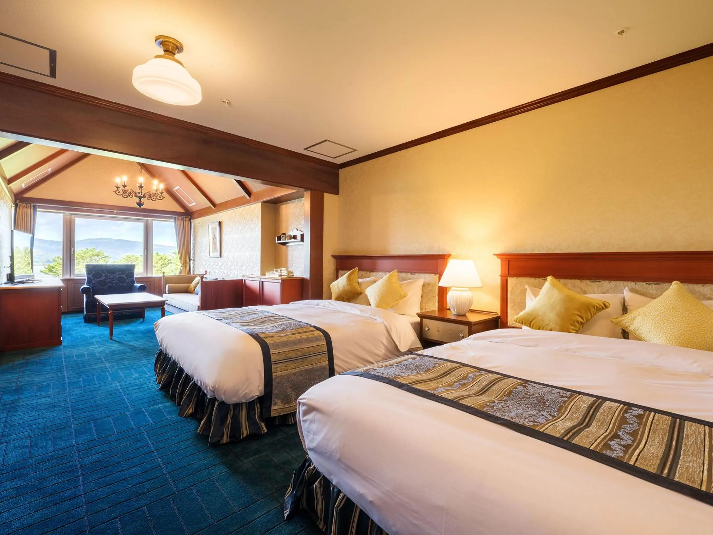 Photo of the whole room, Bed in Urabandai Lake Resort Geihinkan Nekoma Rikyu