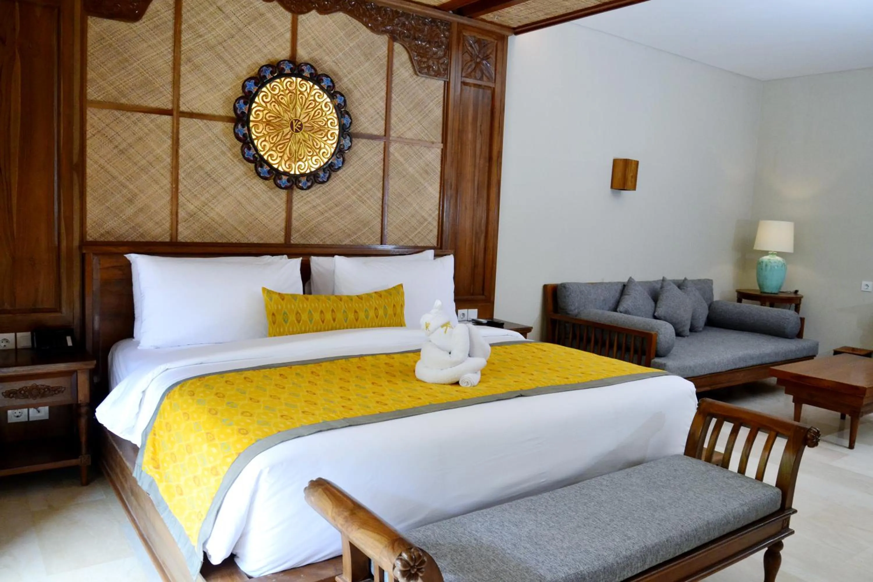 Bed in Kenran Resort Ubud By Soscomma